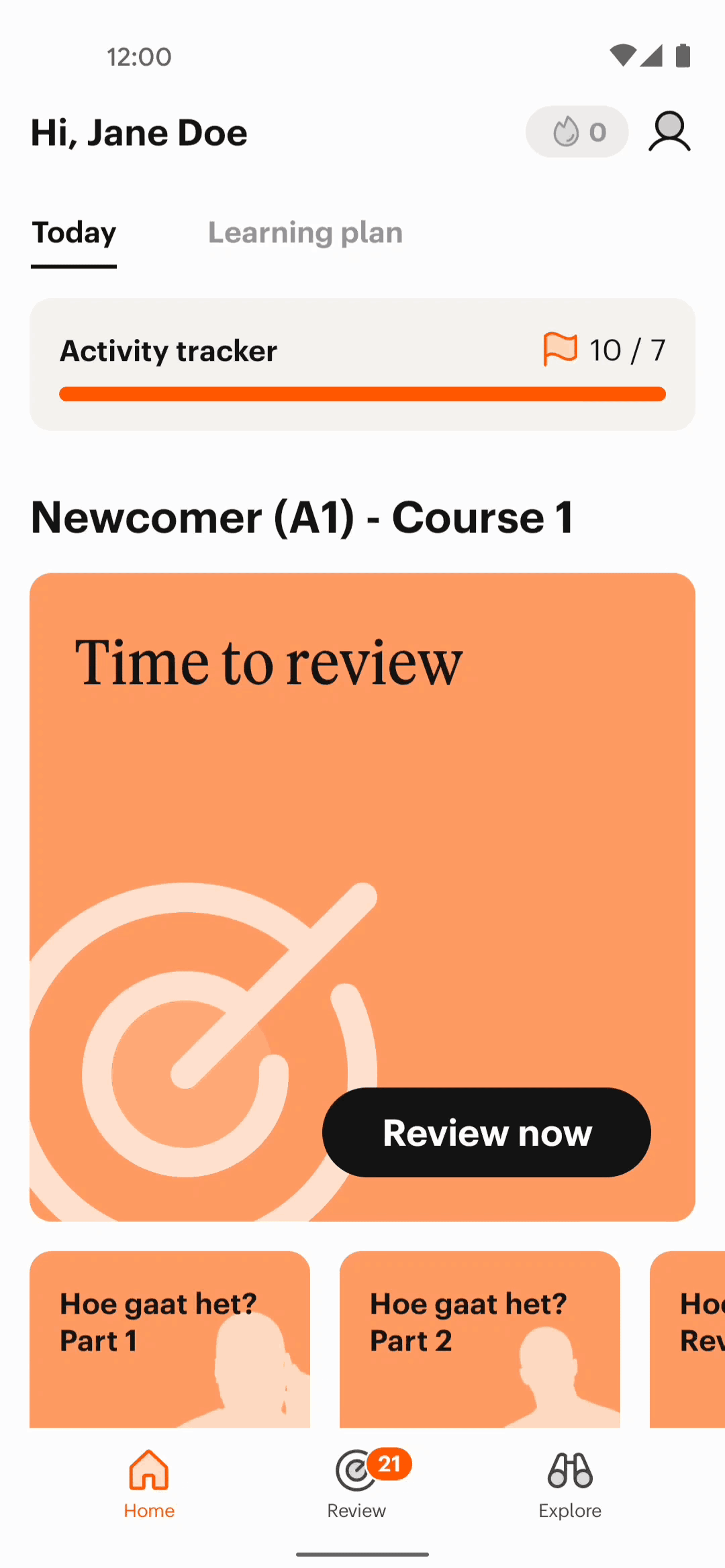 Babbel Android Education interface screenshot 5