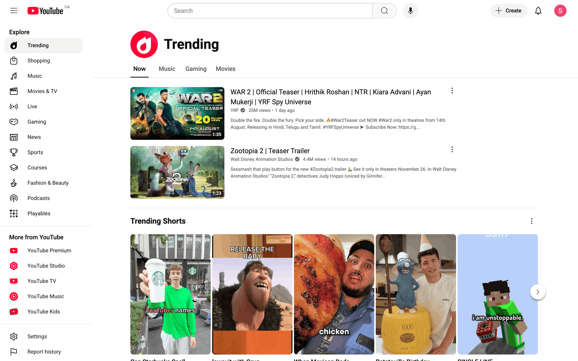 YouTube Web Photo & Video interface screenshot 23