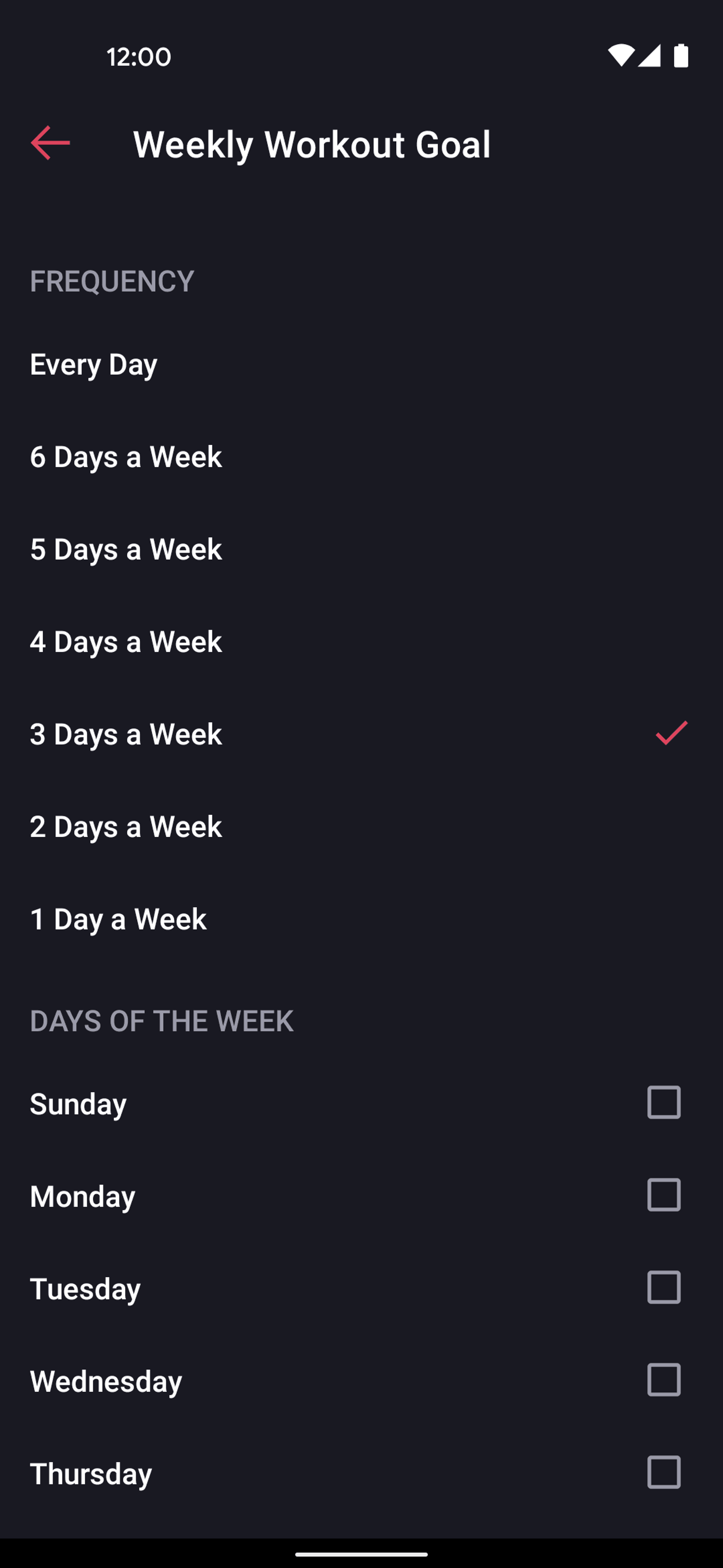 Fitbod Android Health & Fitness interface screenshot 20