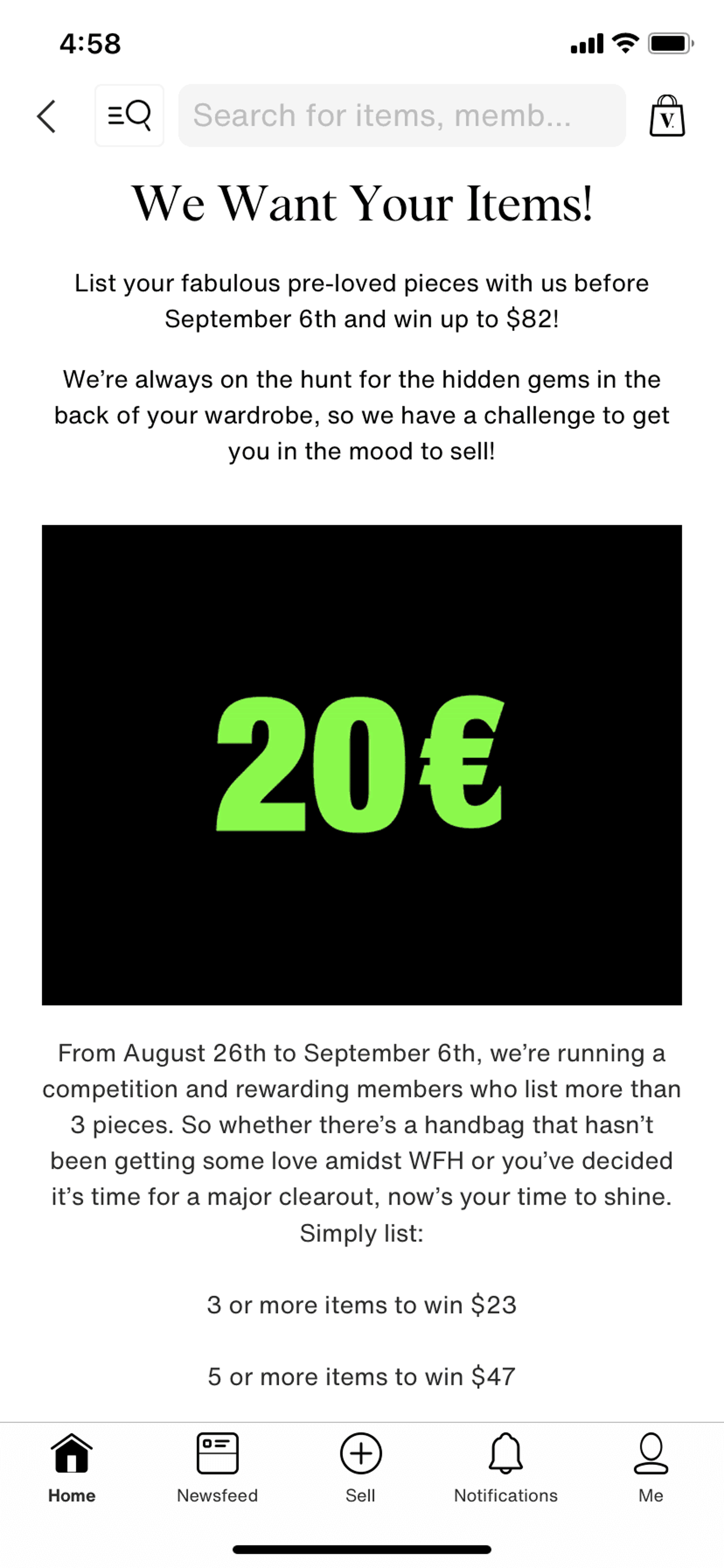 Vestiaire Collective iOS Shopping interface screenshot 8