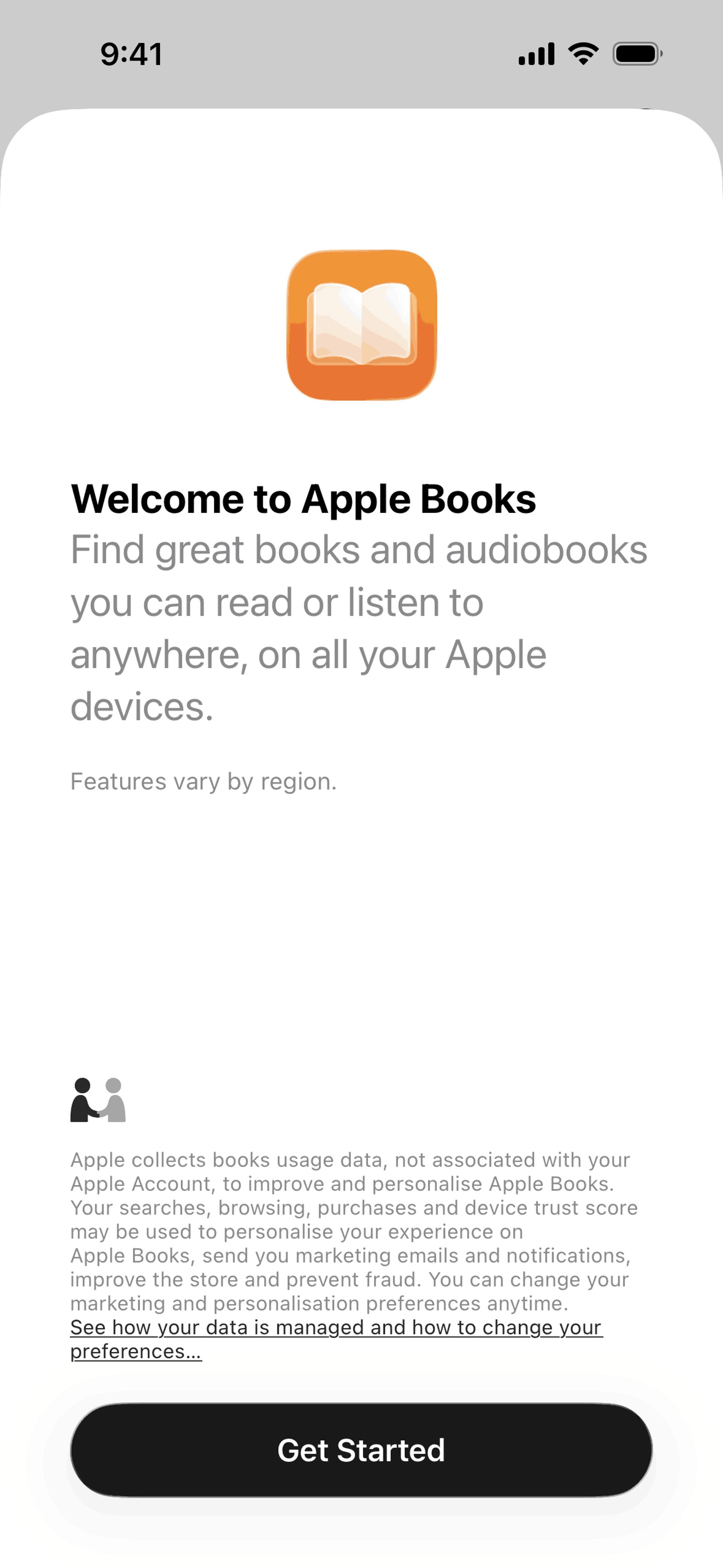 Apple Books iOS Education interface screenshot 1