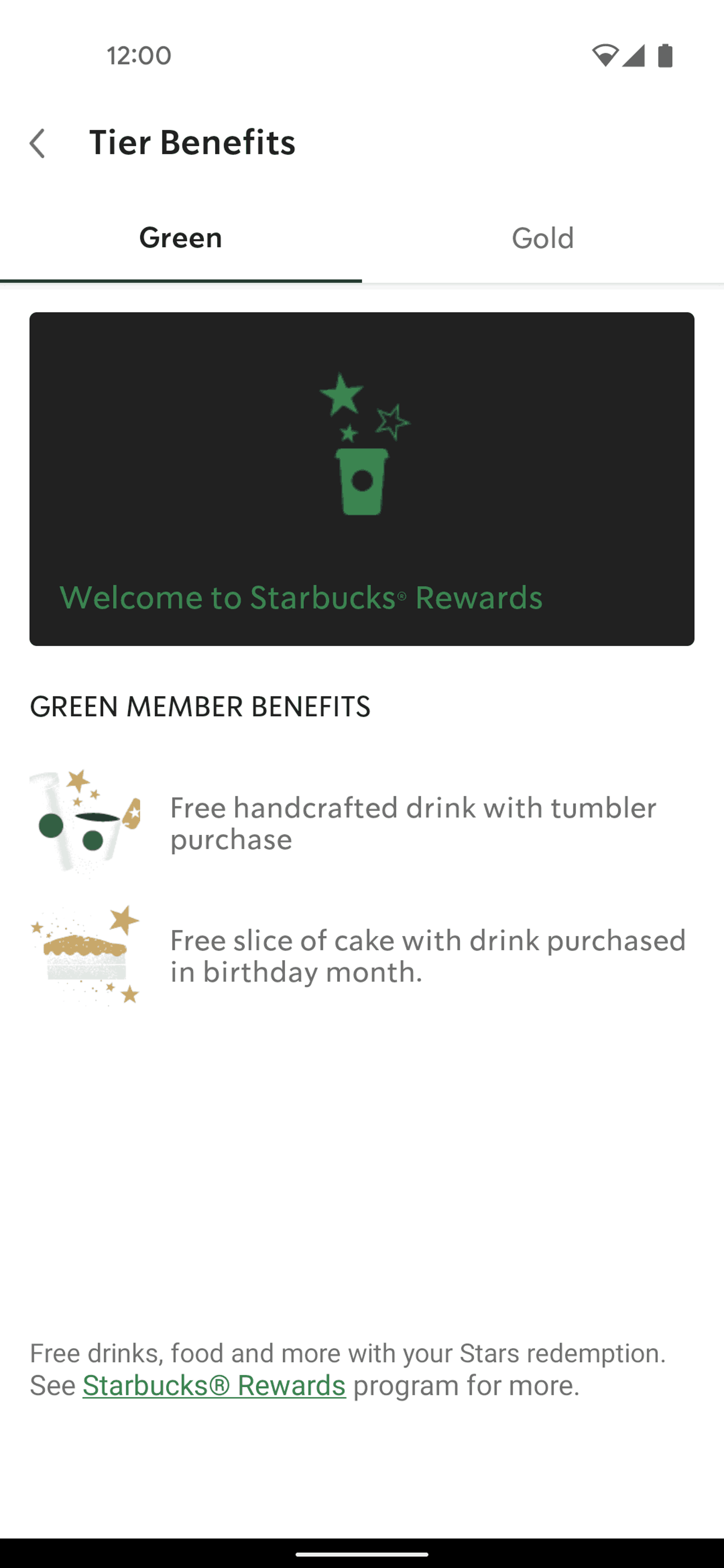 Starbucks Android Food & Drink interface screenshot 20