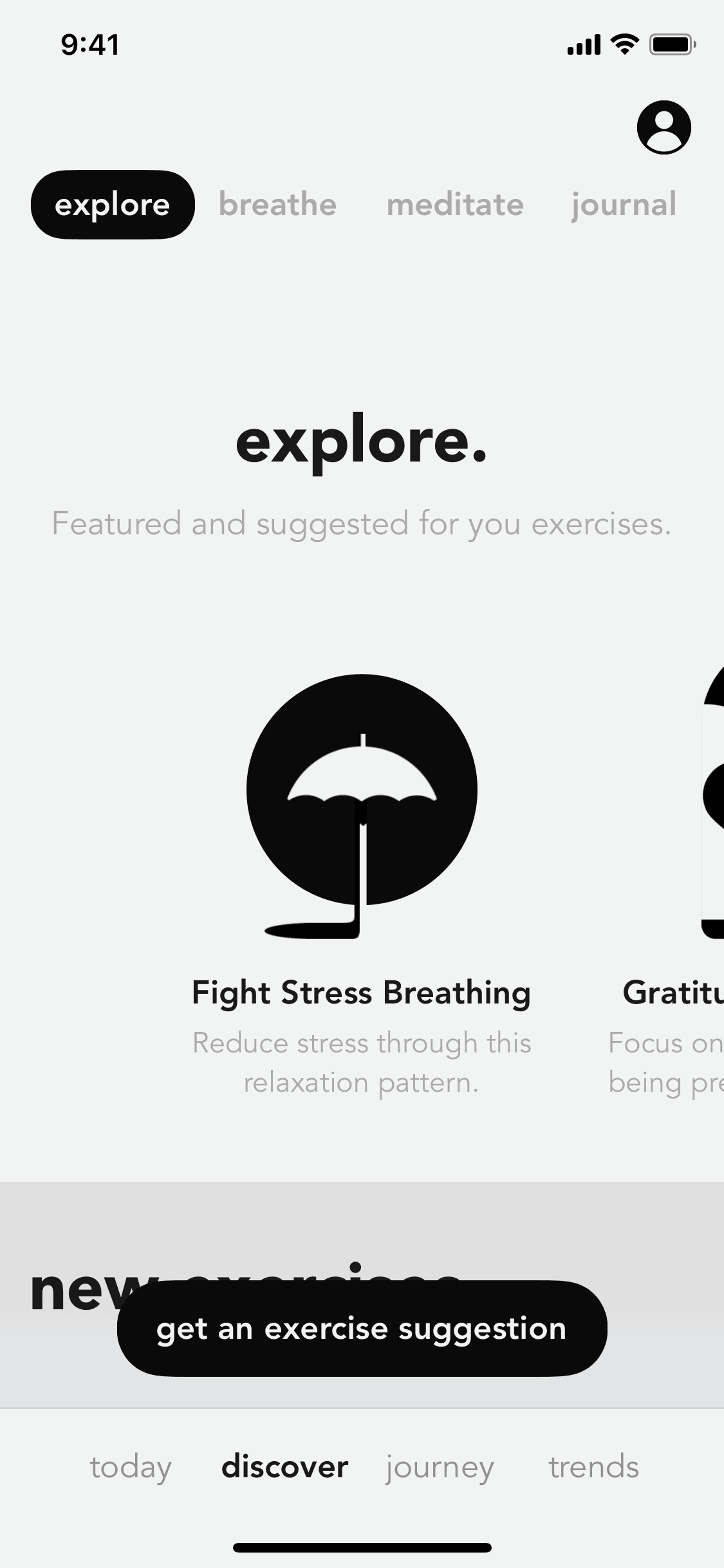 Health & Fitness app screen 3