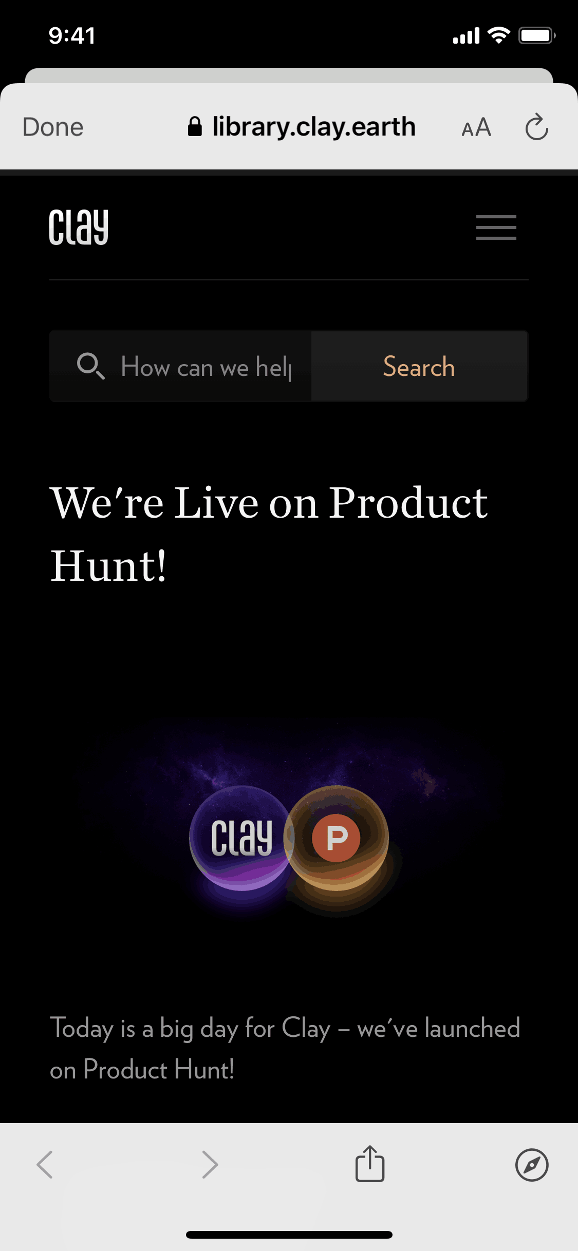 Clay iOS Productivity interface screenshot 15