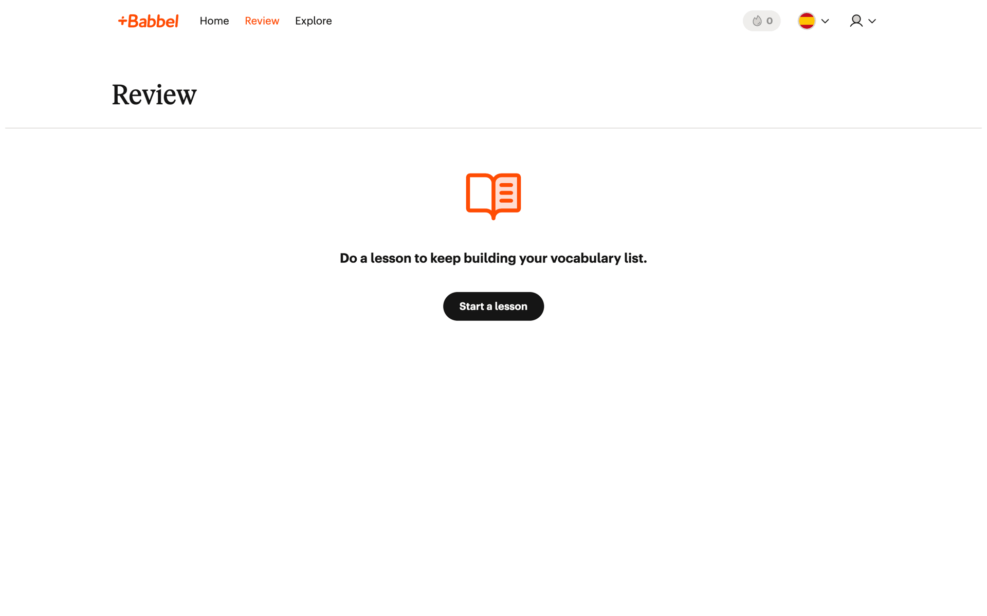 Babbel Web Education interface screenshot 3