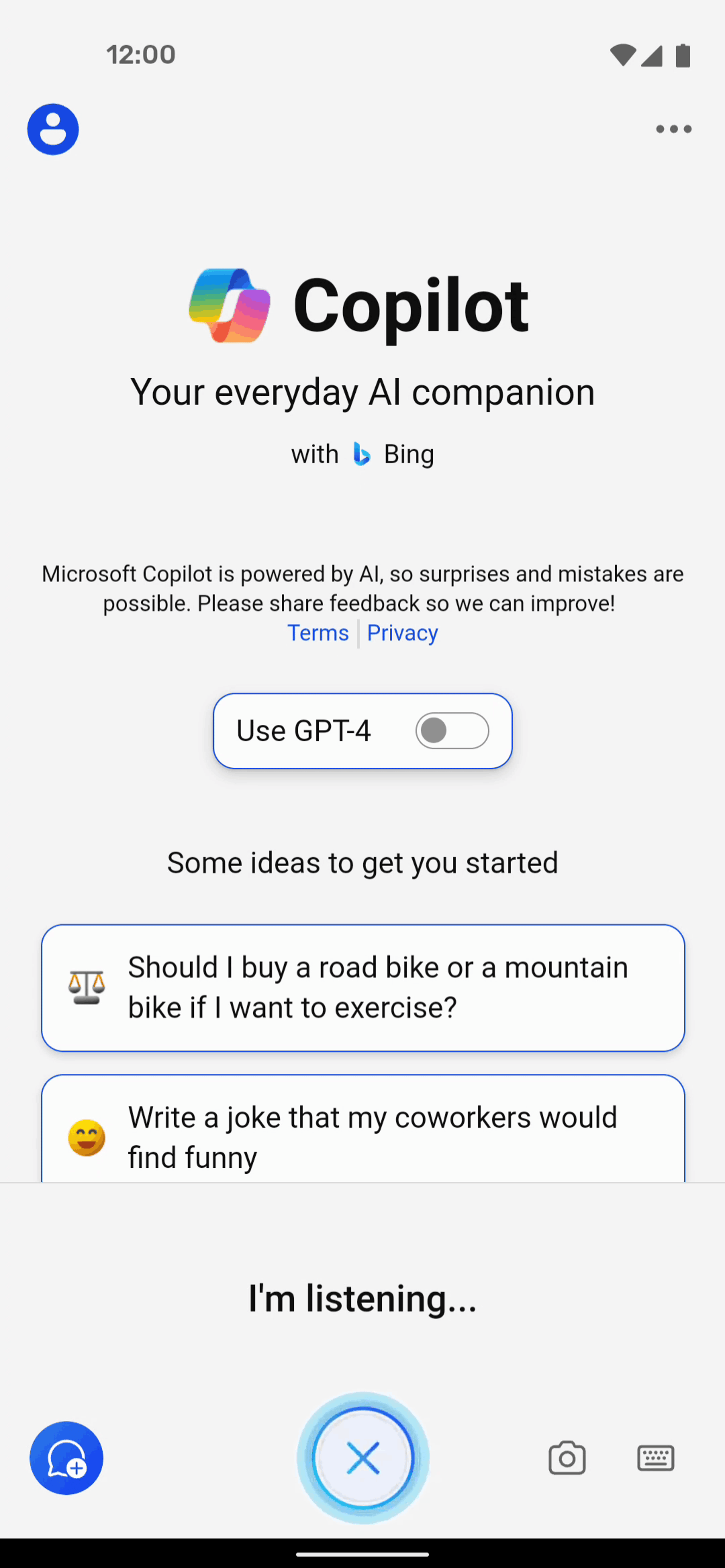Microsoft Copilot Android AI interface screenshot 8