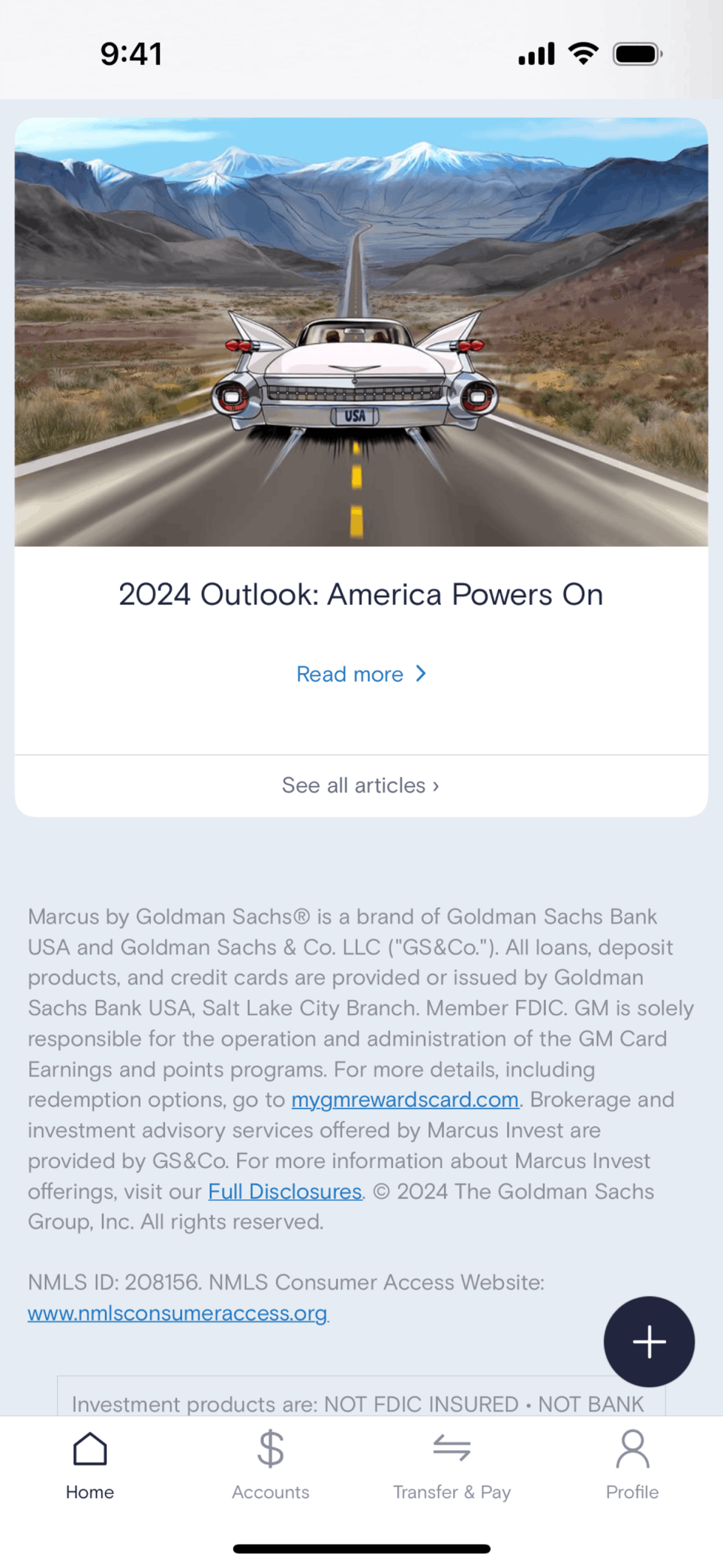Marcus by Goldman Sachs iOS Finance interface screenshot 23