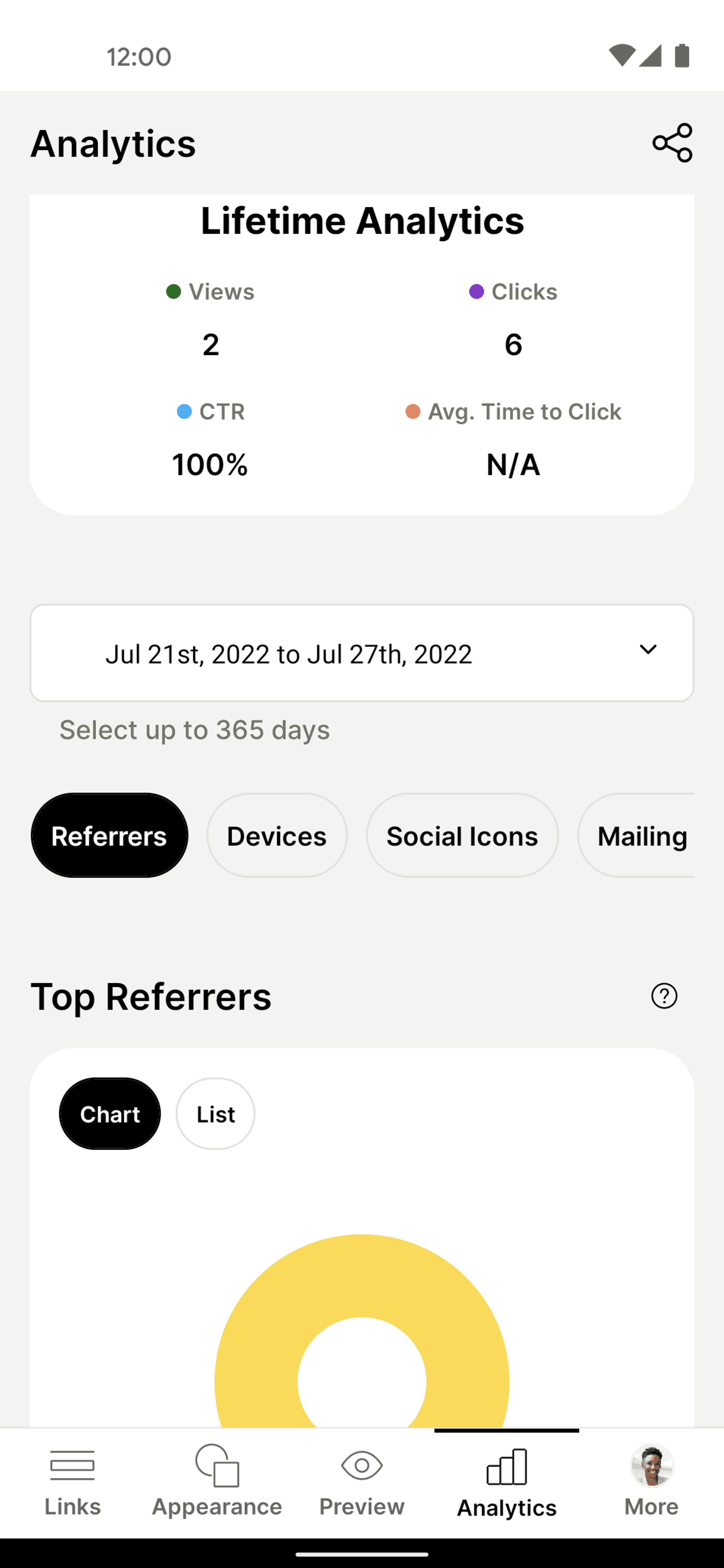 Linktree Android Social Networking interface screenshot 13