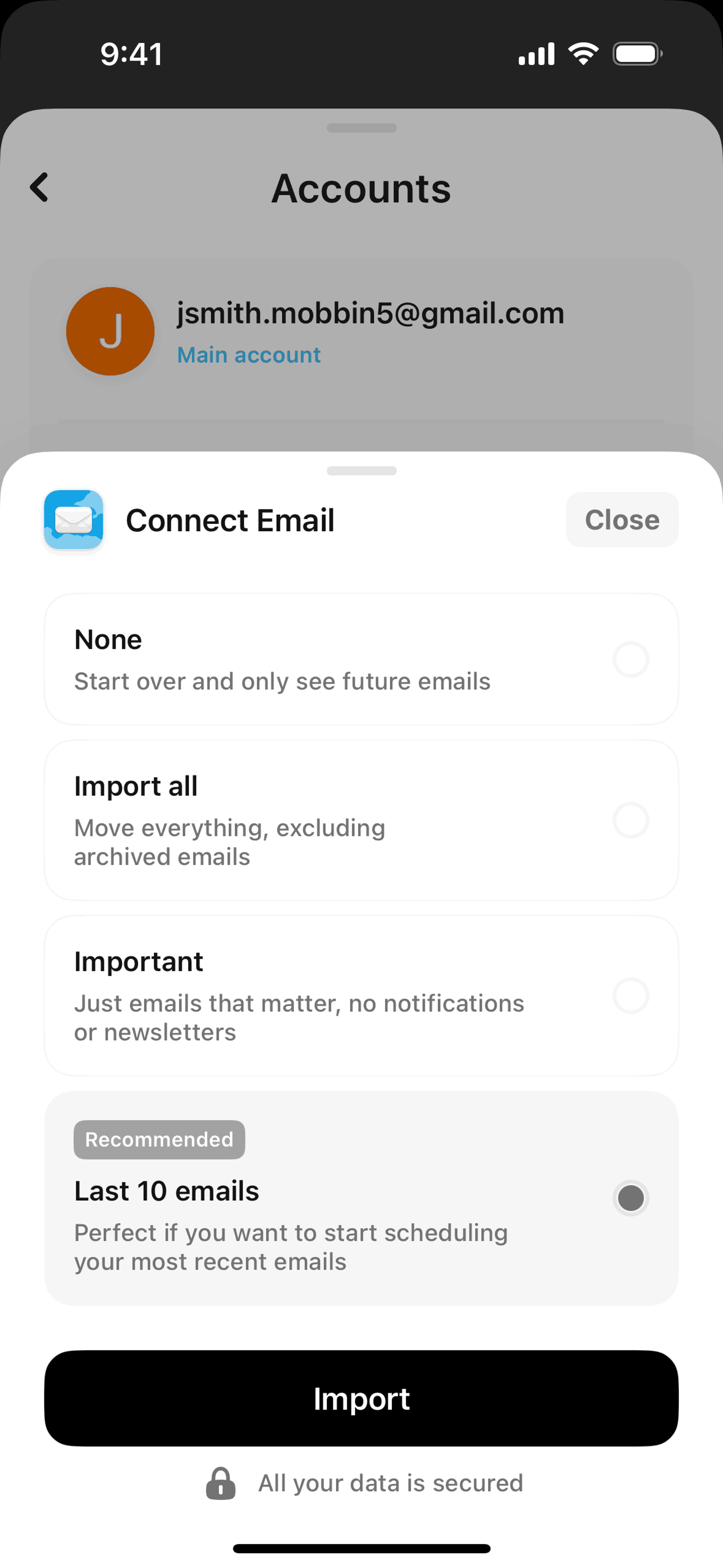 Amie iOS Productivity interface screenshot 12