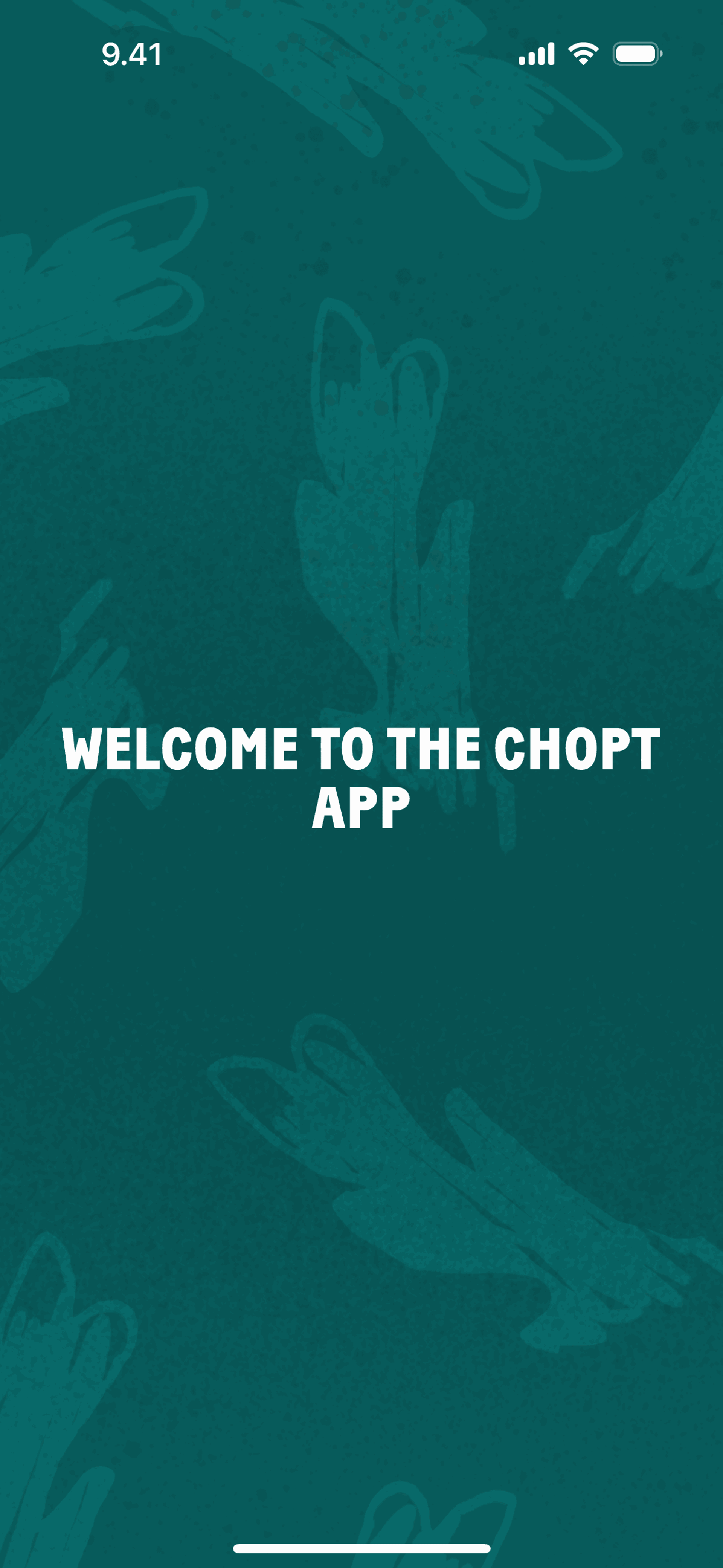 CHOPT iOS Food & Drink interface screenshot 2