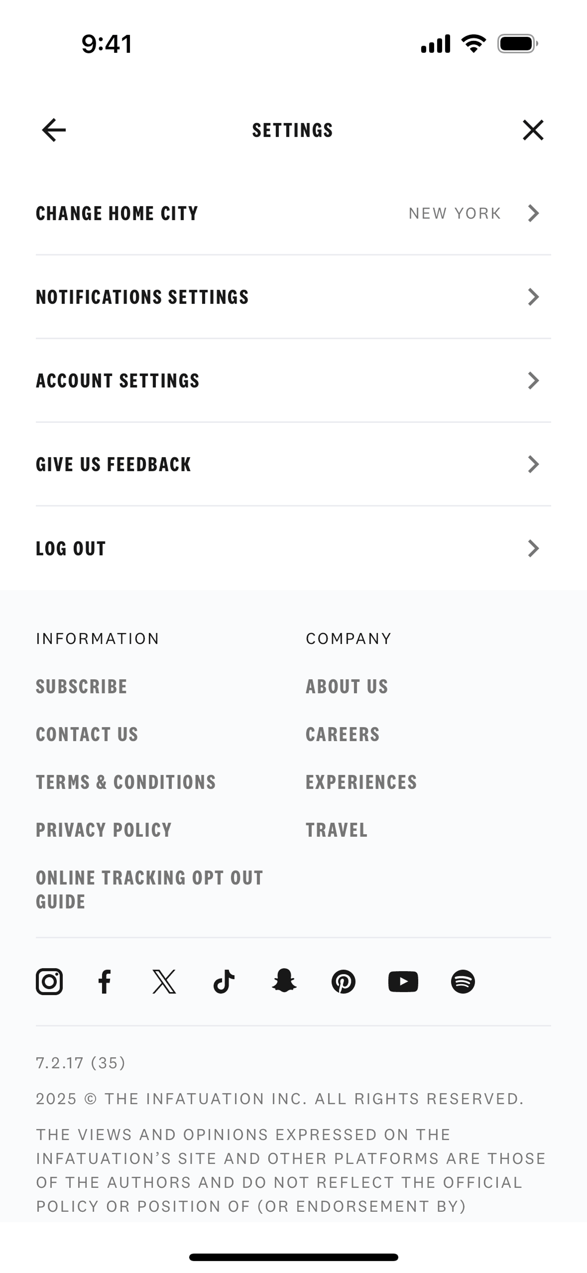 The Infatuation iOS Food & Drink interface screenshot 24
