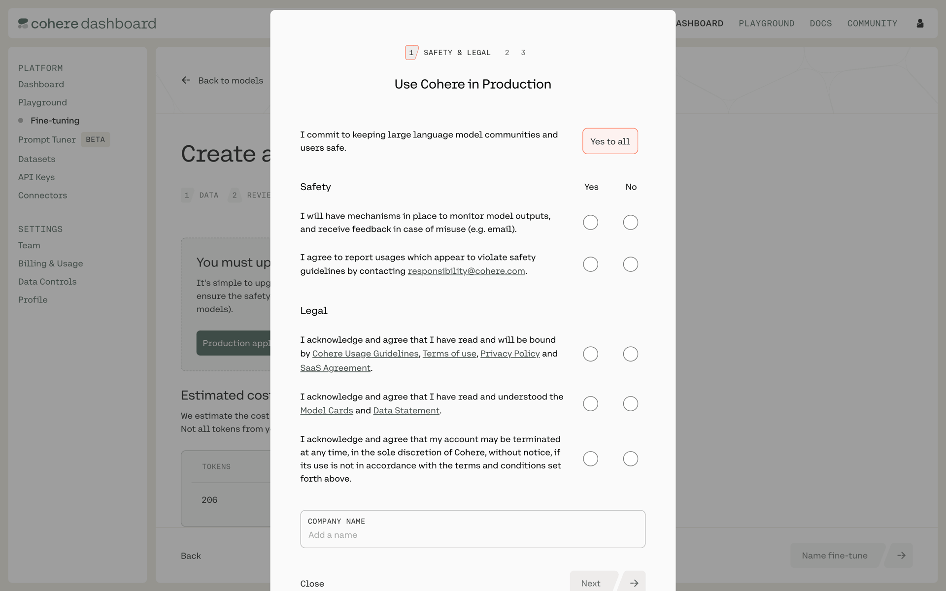 Cohere Web AI interface screenshot 8