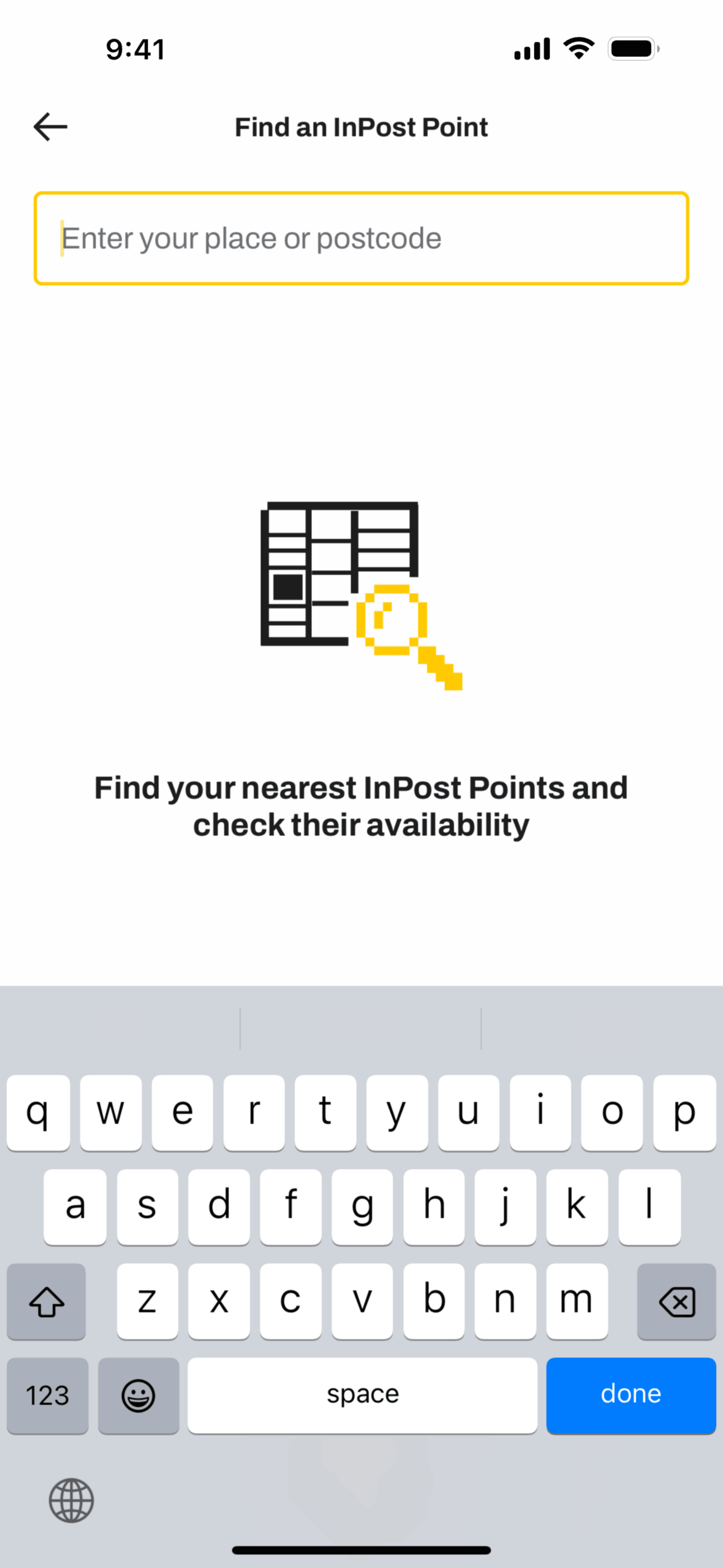 InPost UK iOS Shopping interface screenshot 8