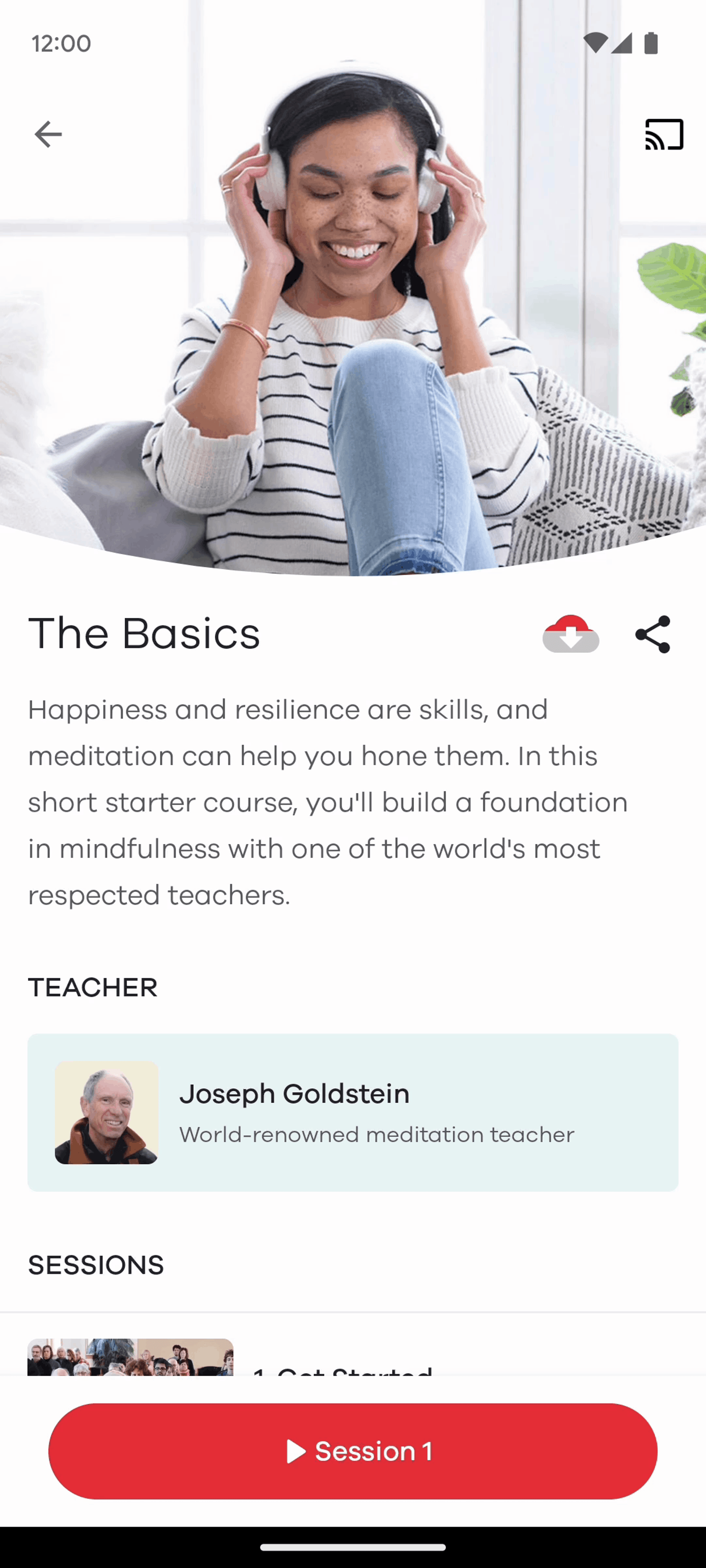 Ten Percent Happier Android Health & Fitness interface screenshot 21