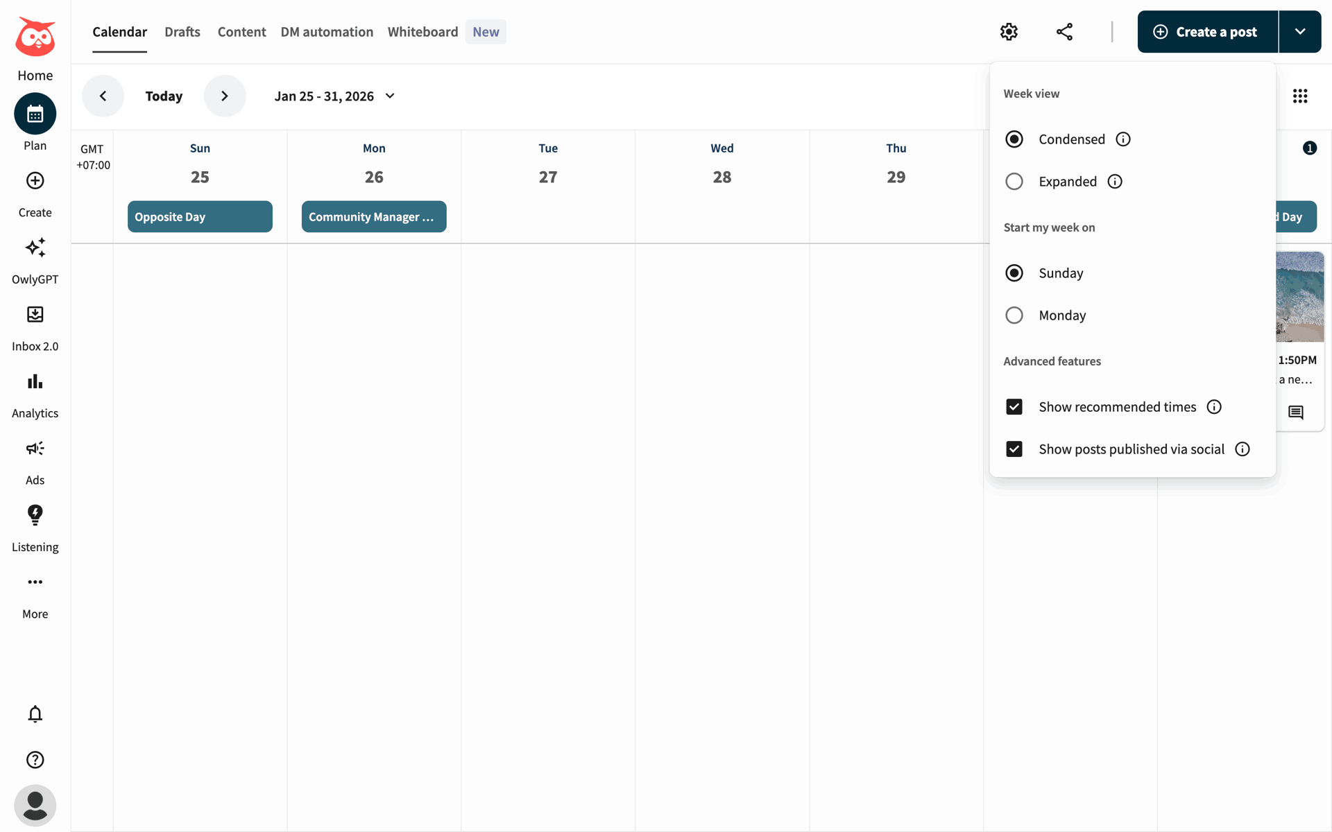 Hootsuite Web Business interface screenshot 23