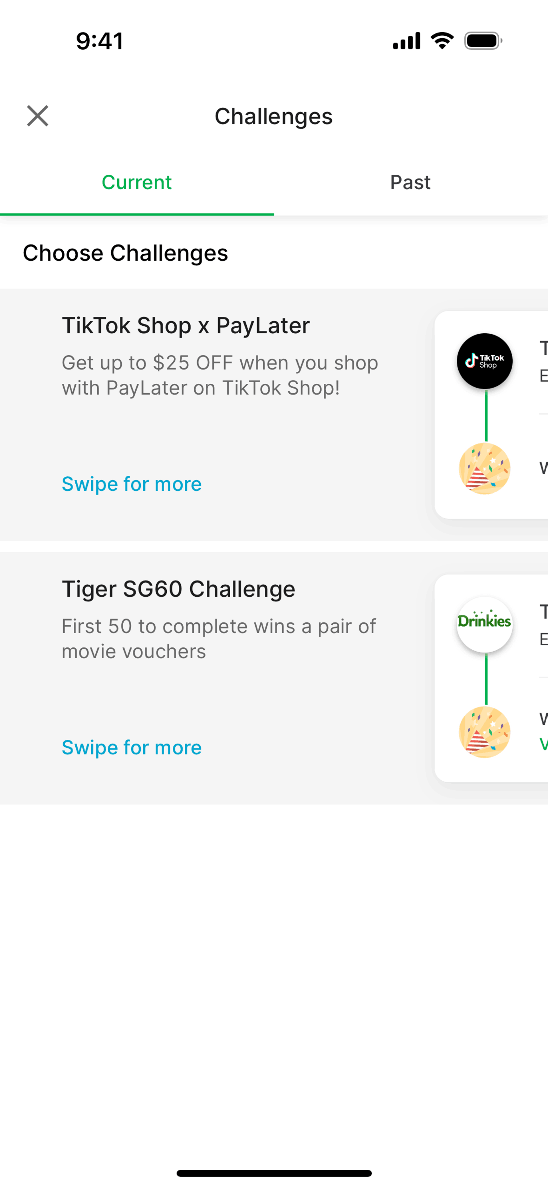 Food & Drink app screen 3