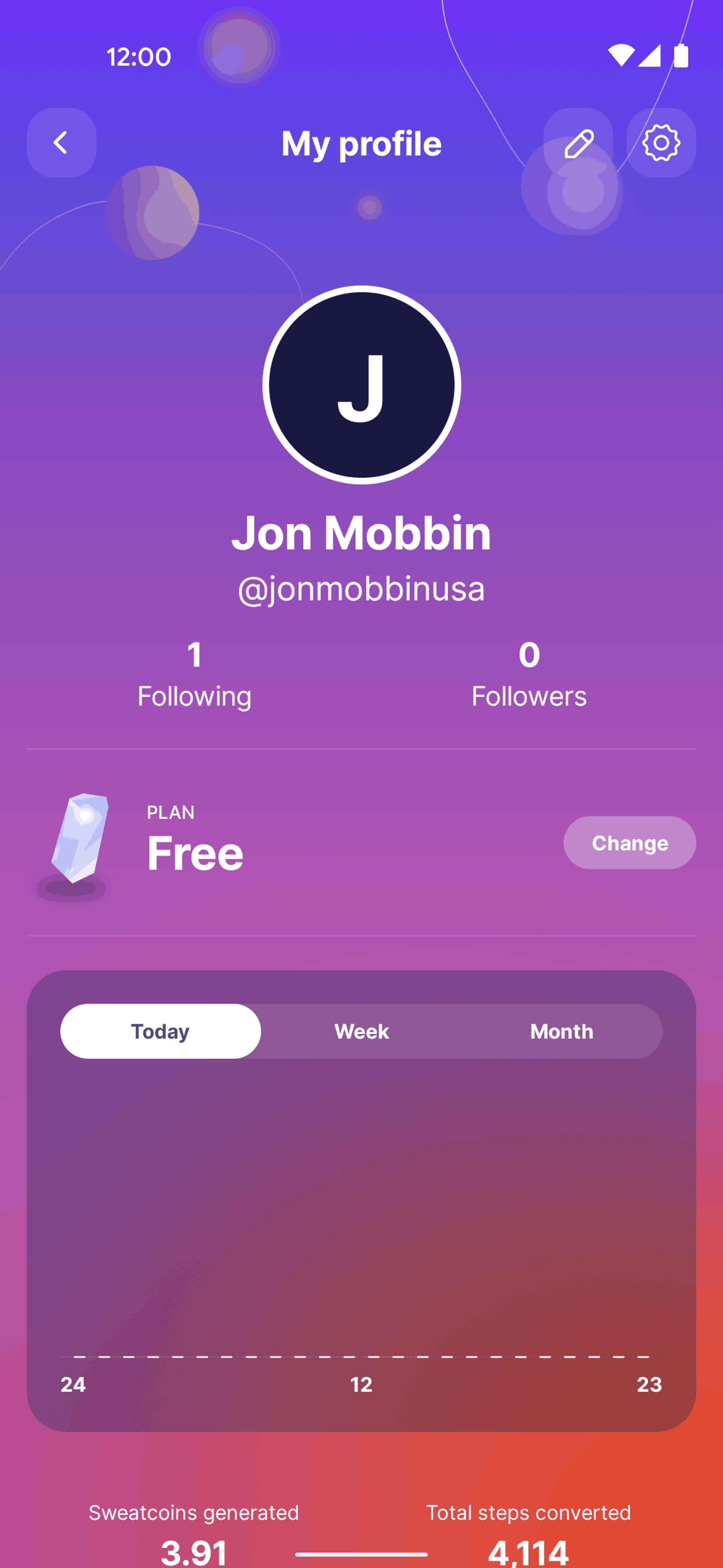 Sweatcoin Android Health & Fitness interface screenshot 8