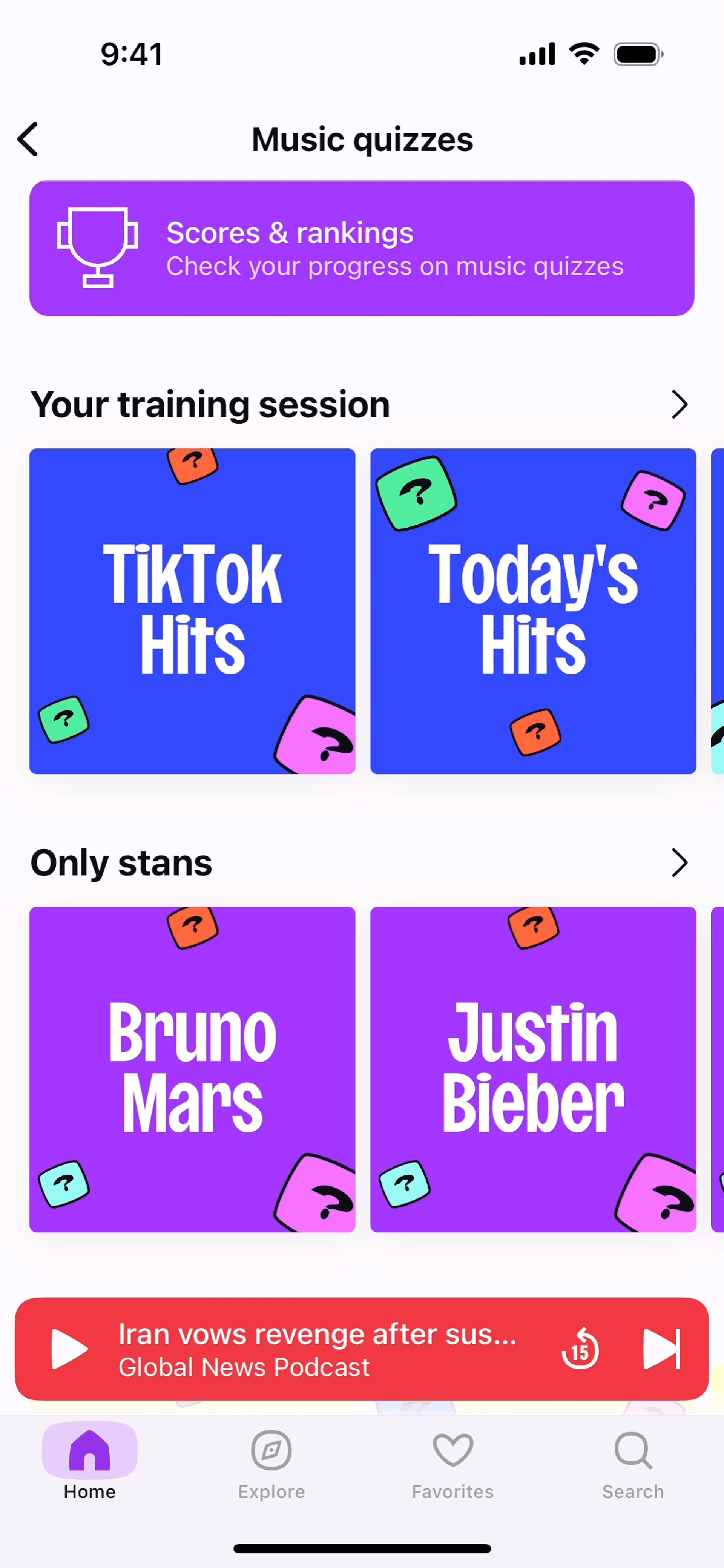 Deezer iOS Entertainment interface screenshot 23