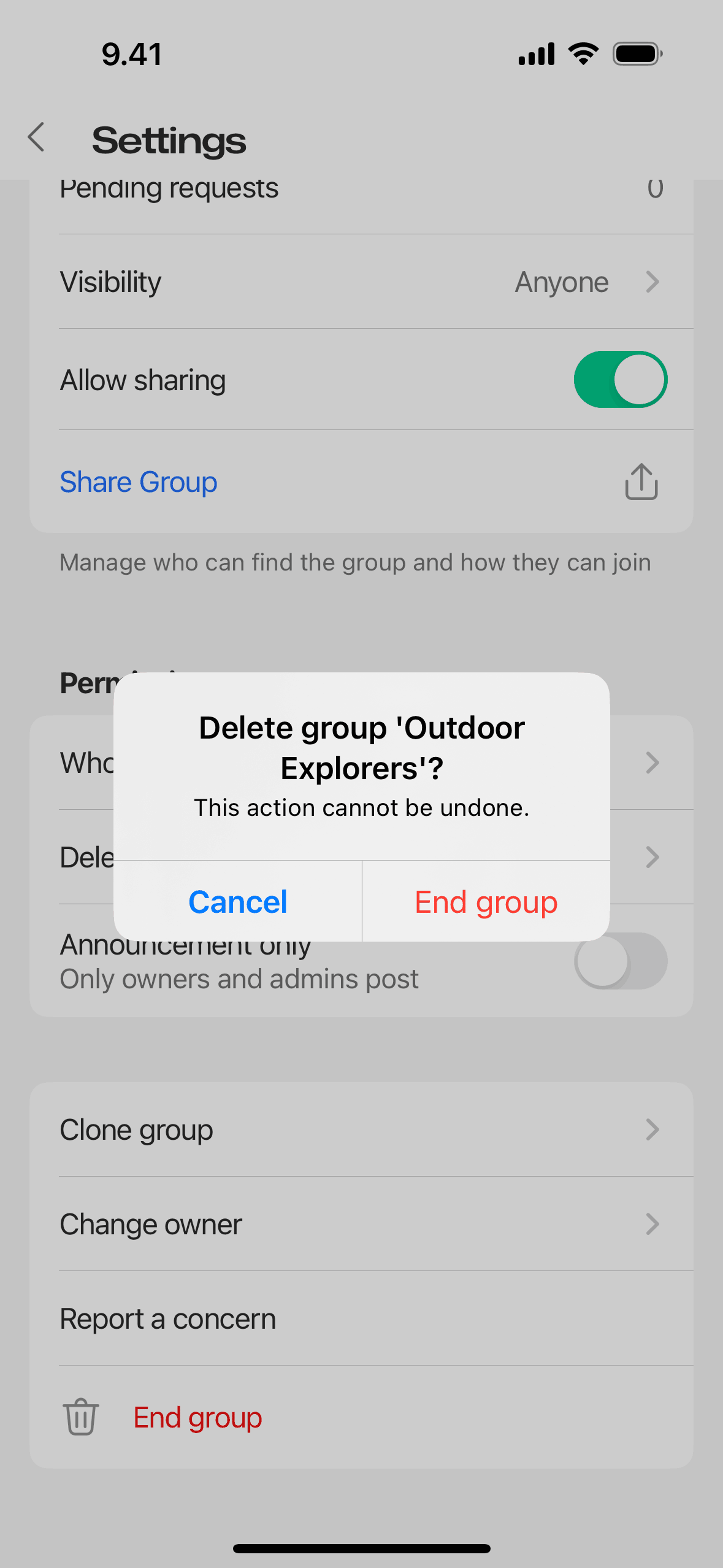 GroupMe iOS Social Networking interface screenshot 24