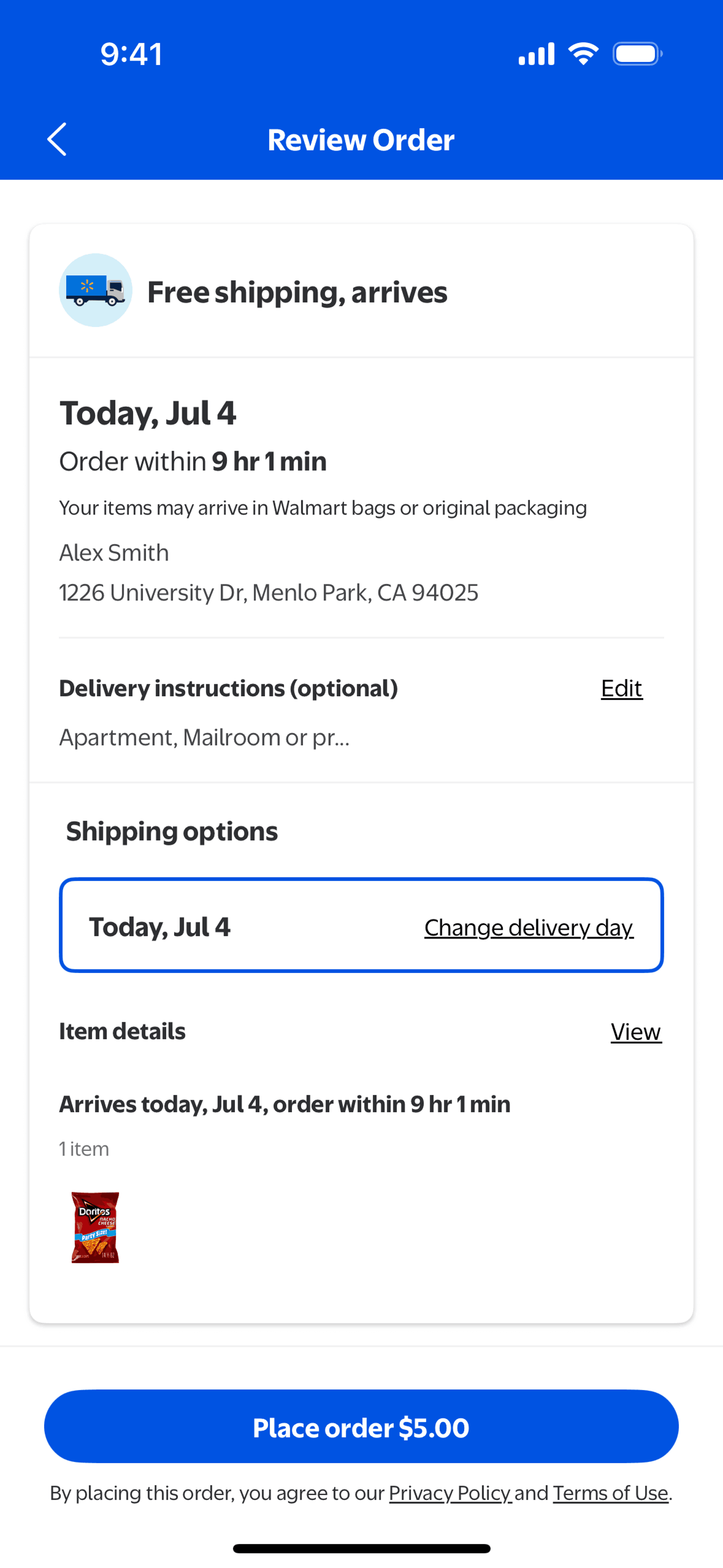 Walmart iOS Shopping interface screenshot 11