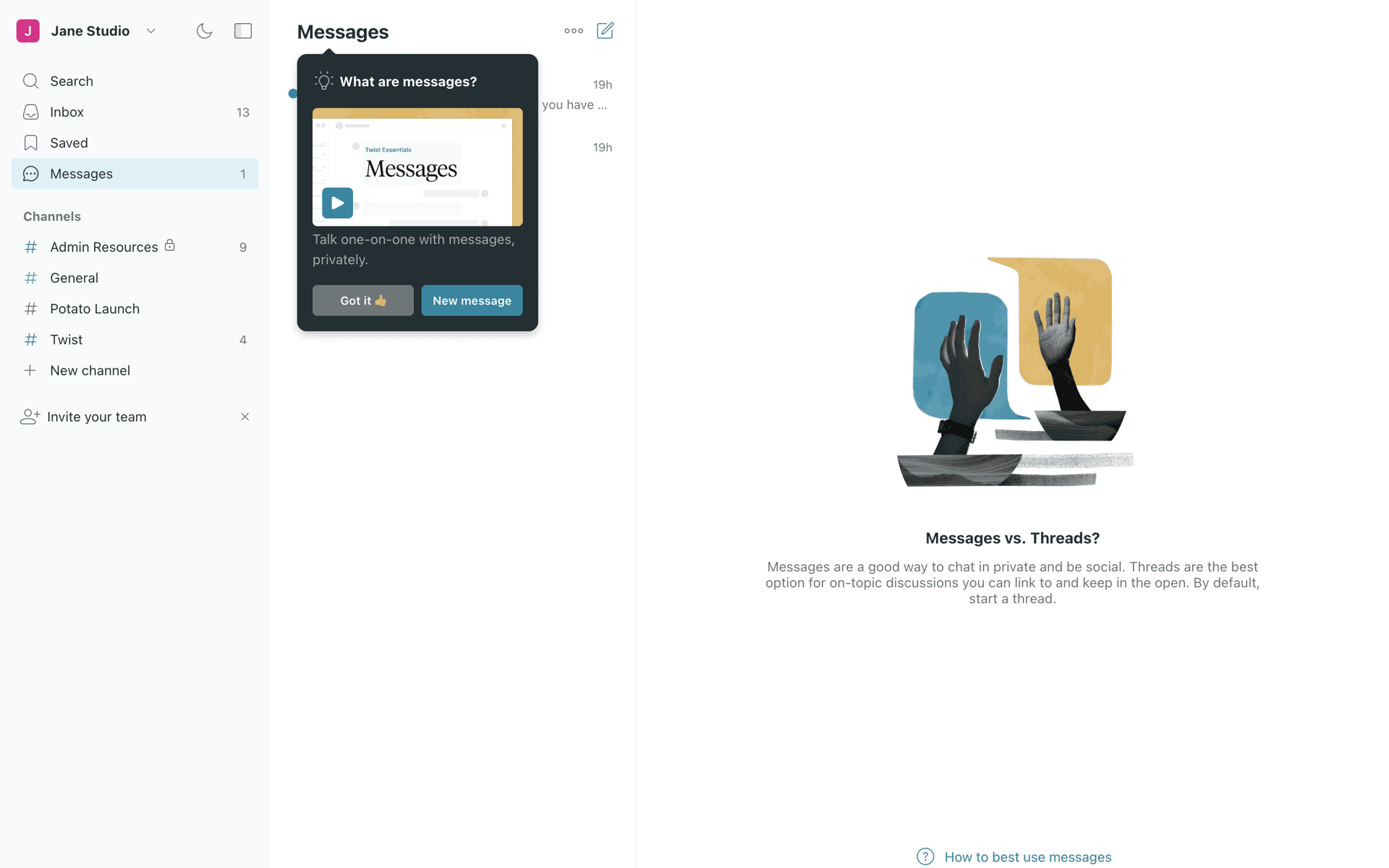 Twist Web Business interface screenshot 23