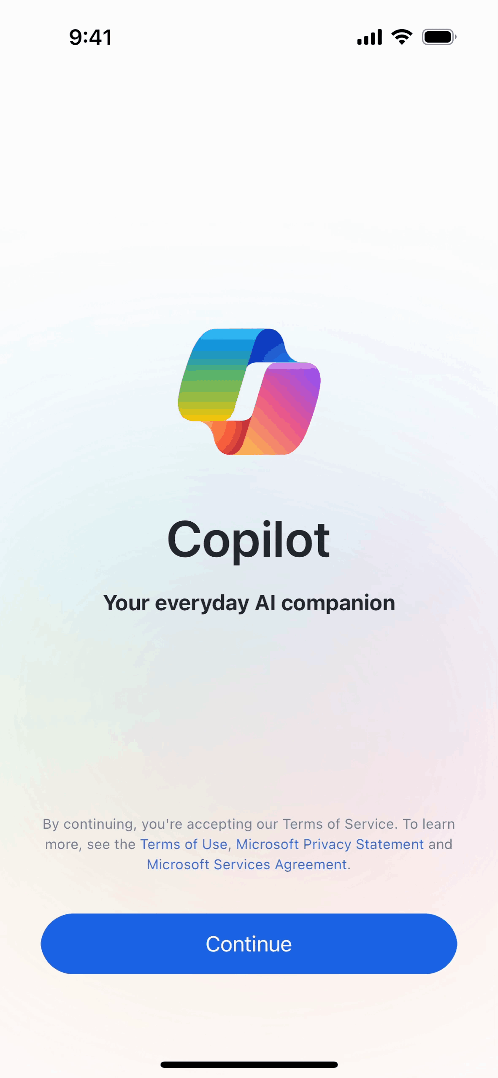 Microsoft Copilot iOS AI interface screenshot 4