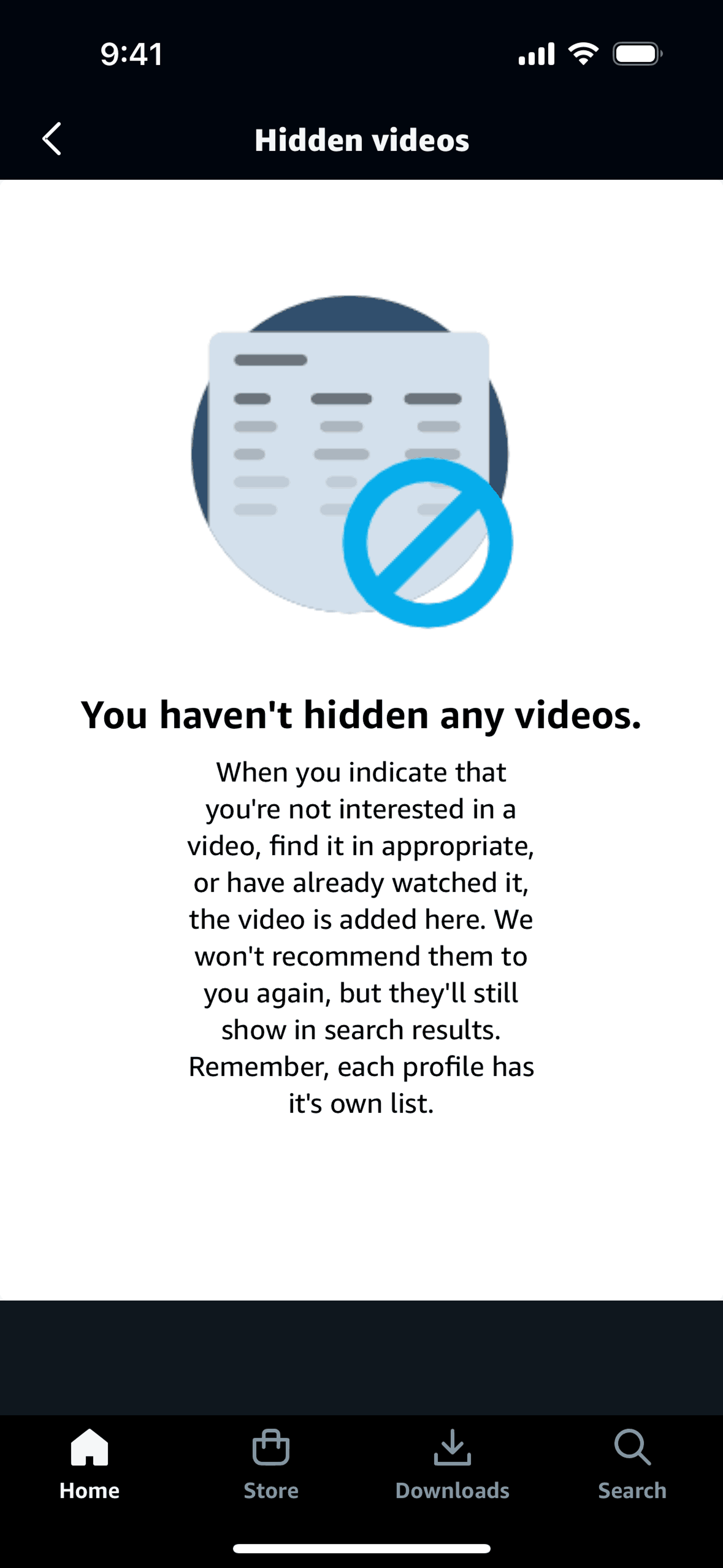 Prime Video iOS Entertainment interface screenshot 23