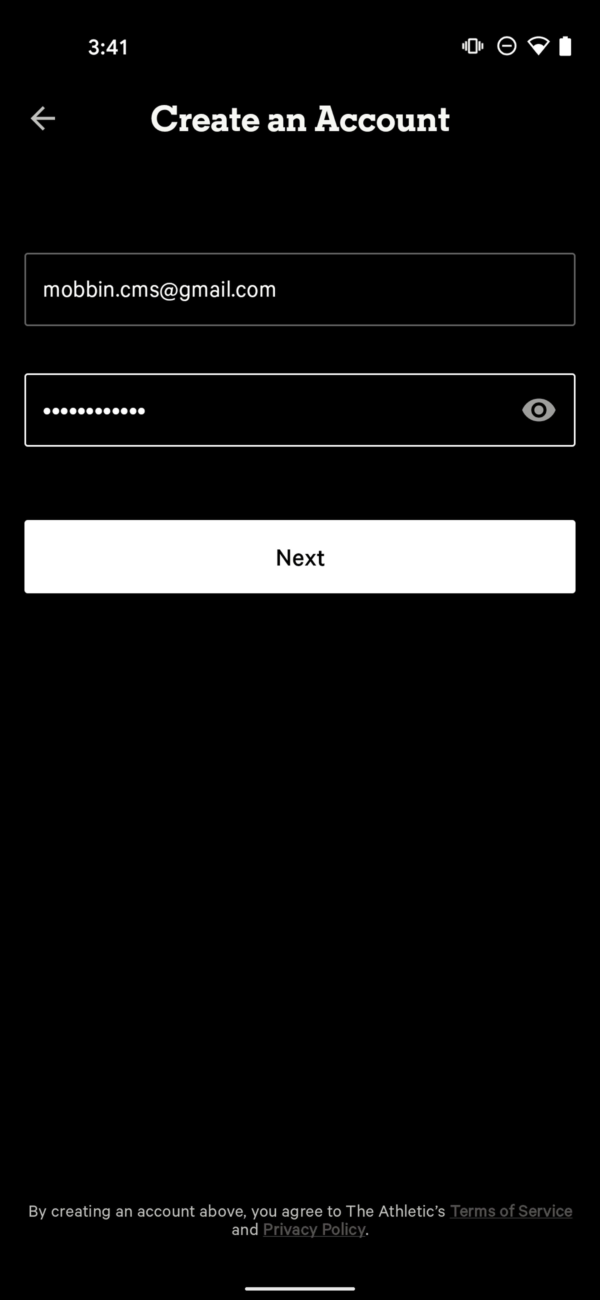 The Athletic Android Sports interface screenshot 14