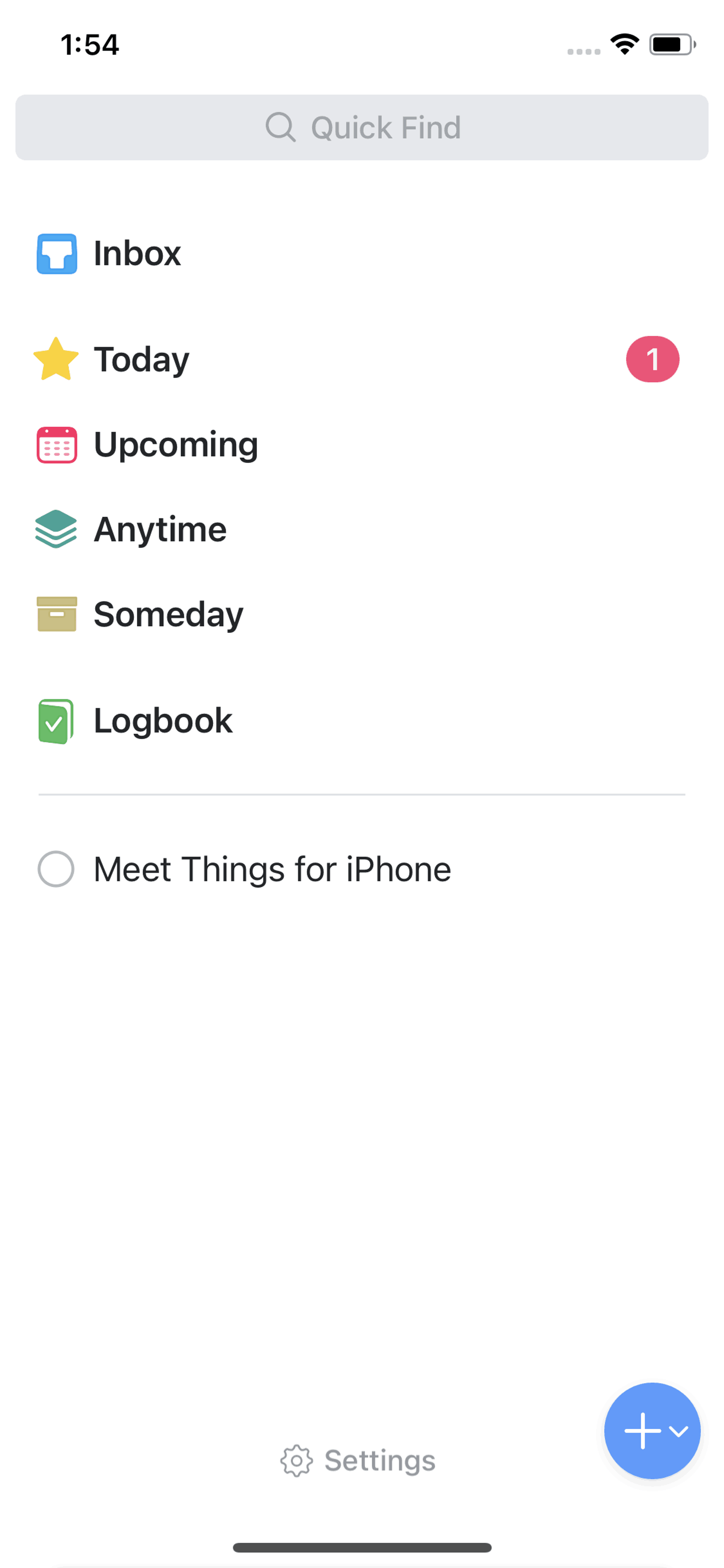 Things 3 iOS Productivity interface screenshot 15
