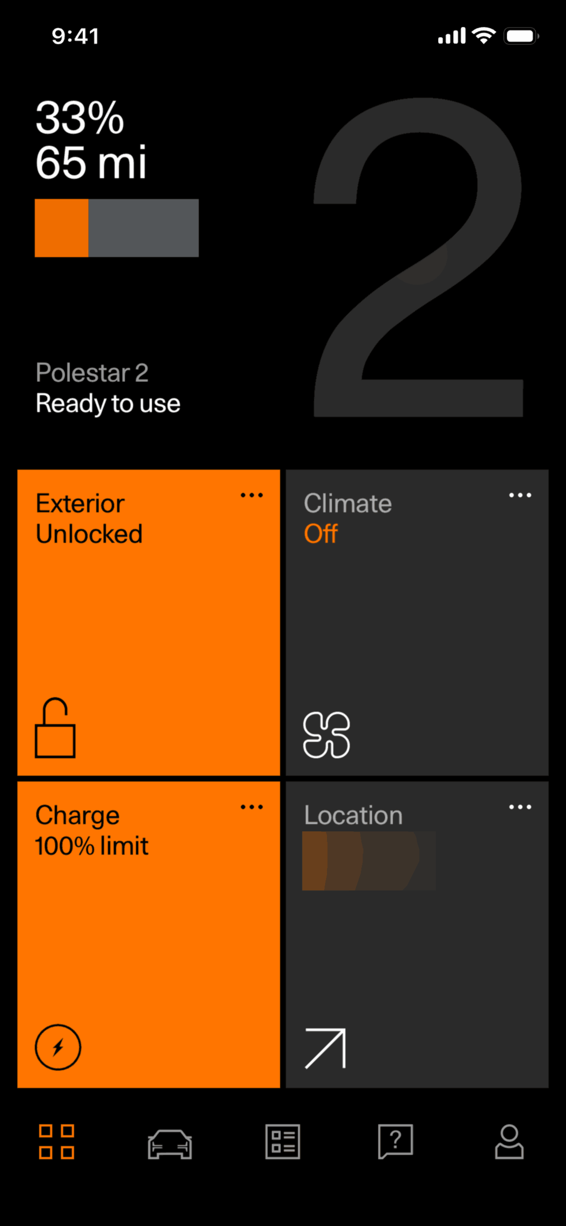Polestar iOS Lifestyle interface screenshot 23