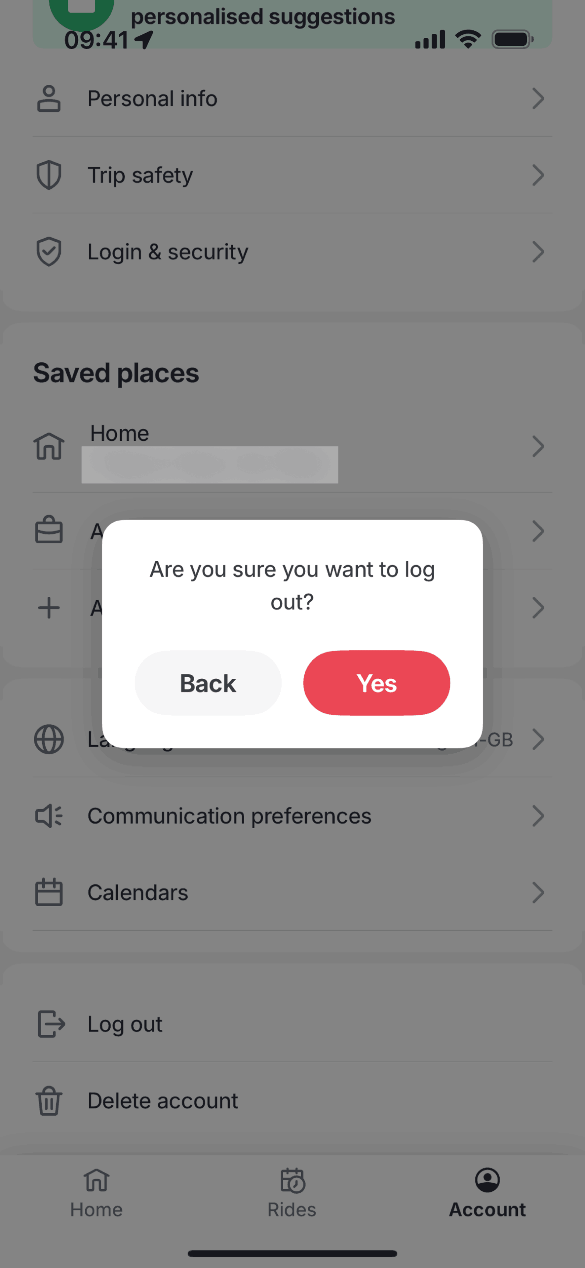 Bolt iOS Travel & Transportation interface screenshot 11