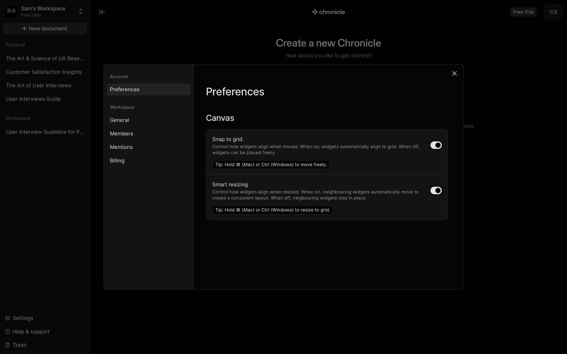 Chronicle Web AI interface screenshot 16