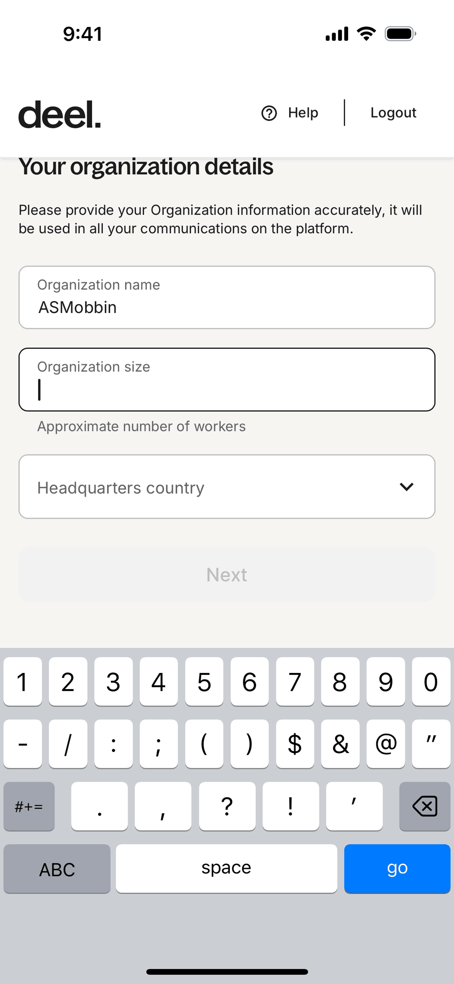 Deel iOS Business interface screenshot 11