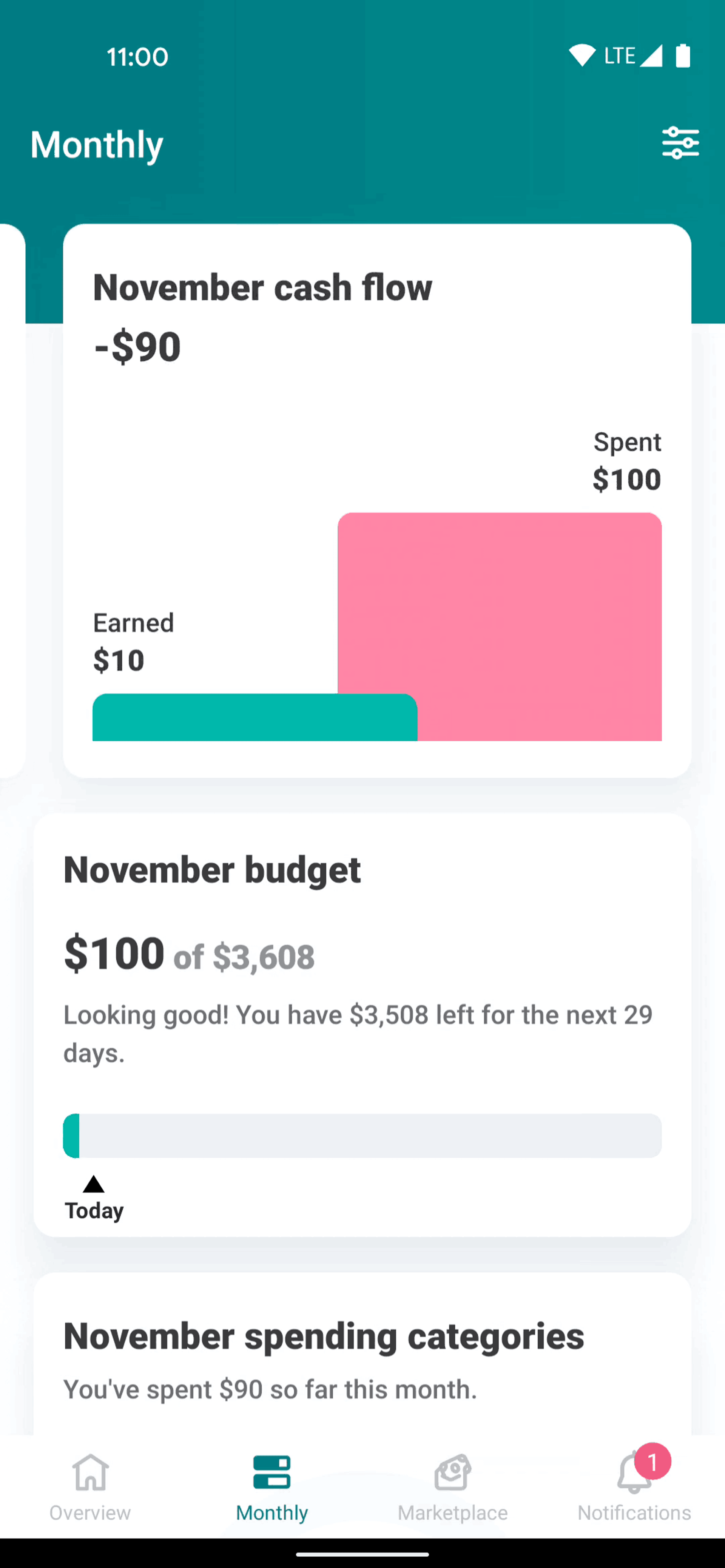 Mint Android Finance interface screenshot 6