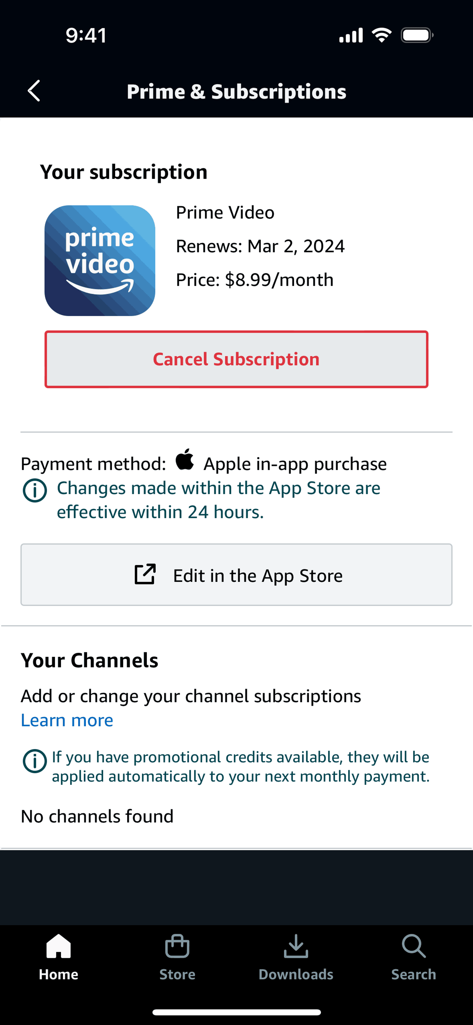 Prime Video iOS Entertainment interface screenshot 24