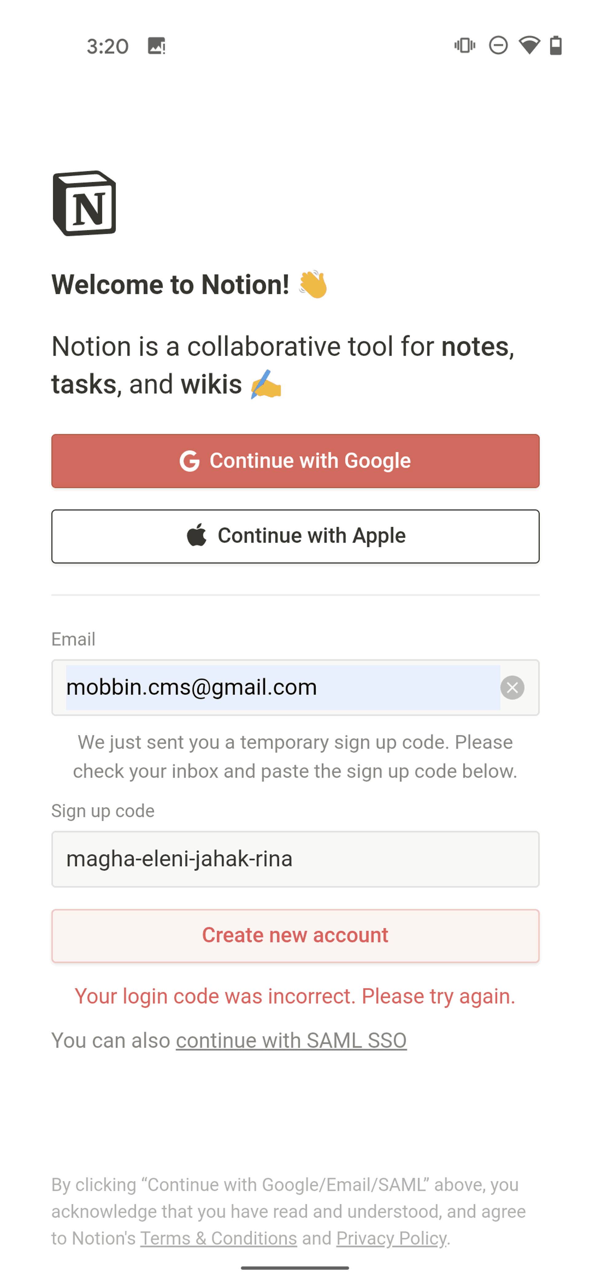 Notion Android Collaboration interface screenshot 4