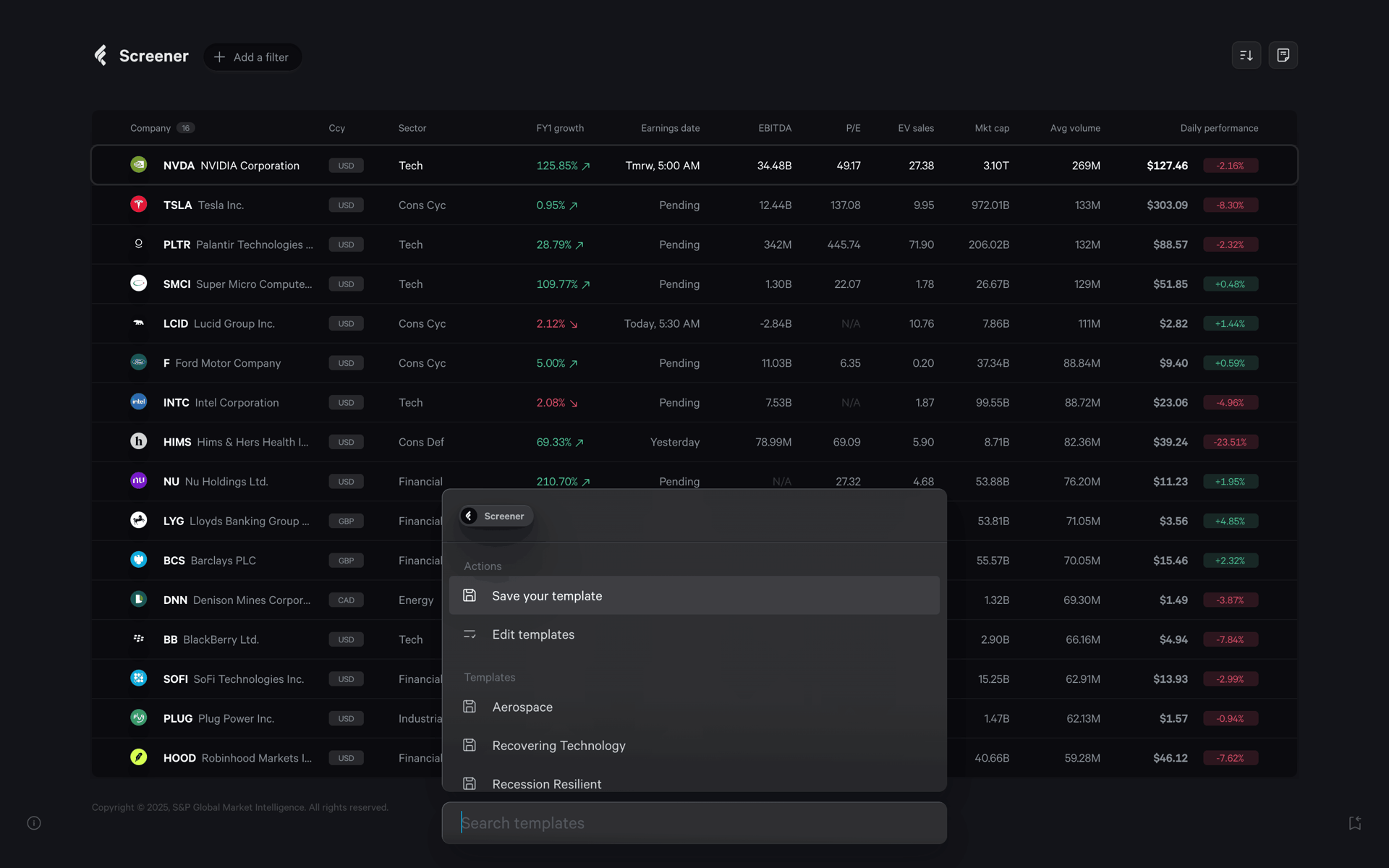 Fey Web Finance interface screenshot 5