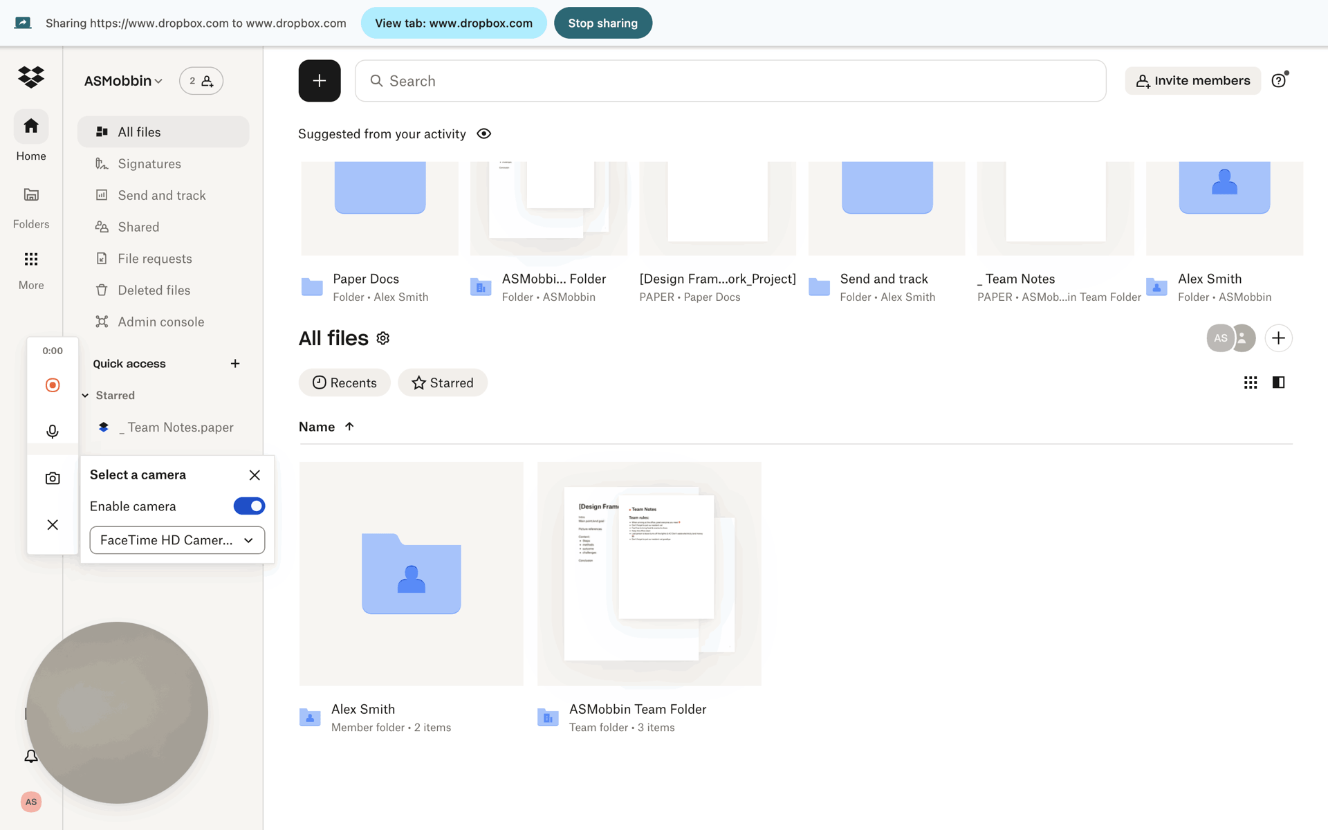 Dropbox Web Productivity interface screenshot 9