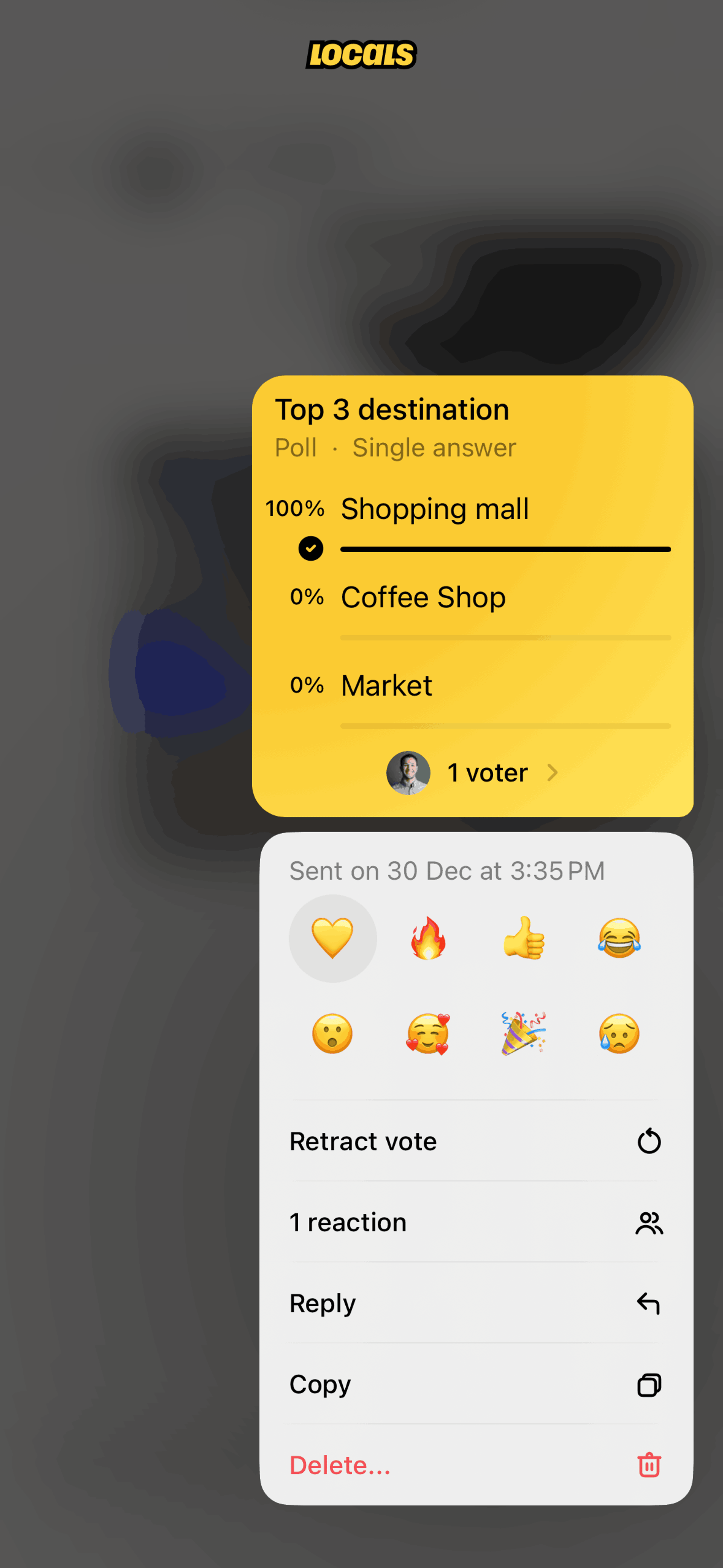 Locals iOS Social Networking interface screenshot 4