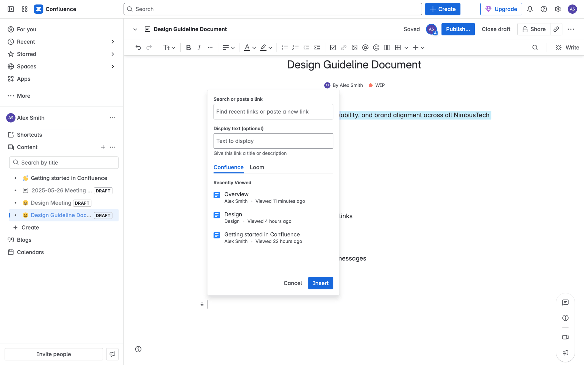 Confluence Web Collaboration interface screenshot 17