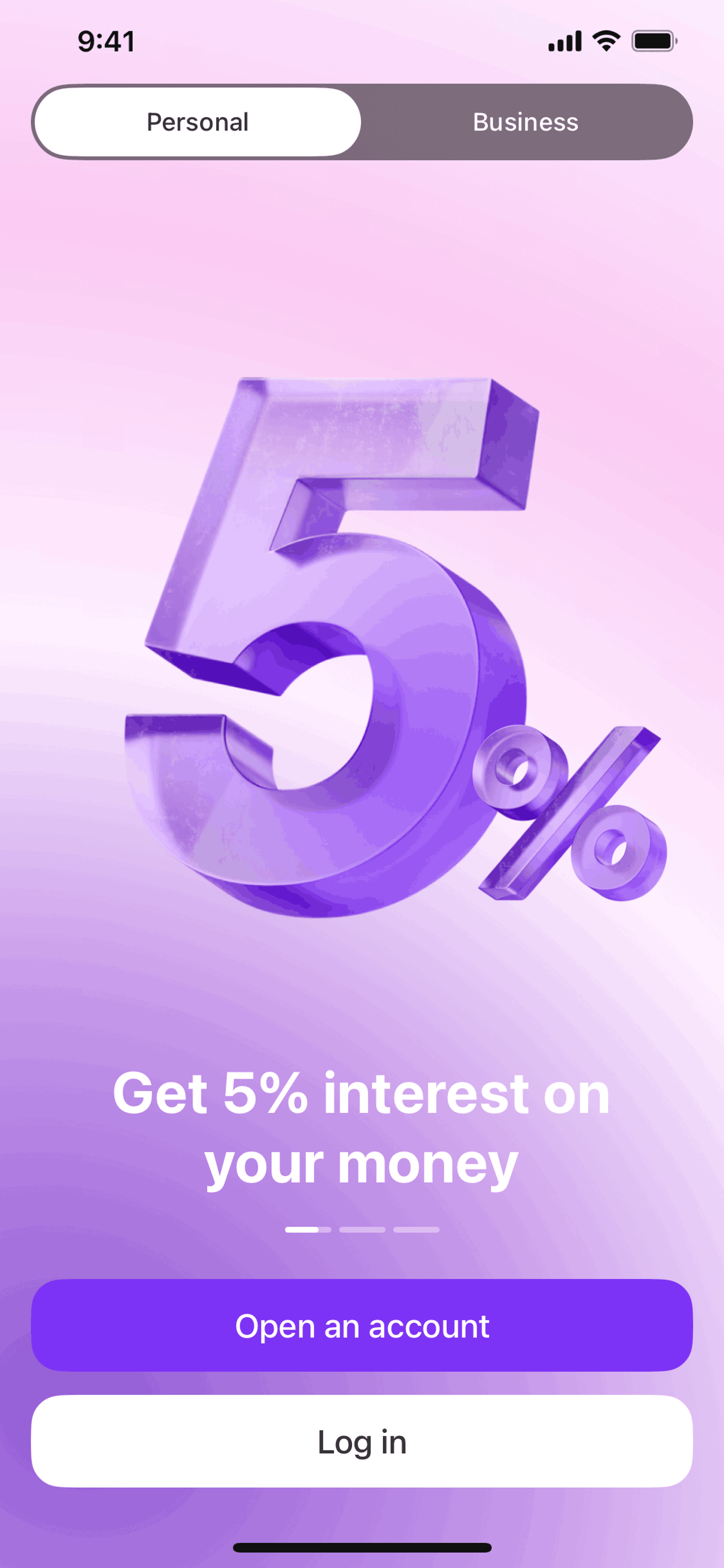 Vivid iOS Finance interface screenshot 6