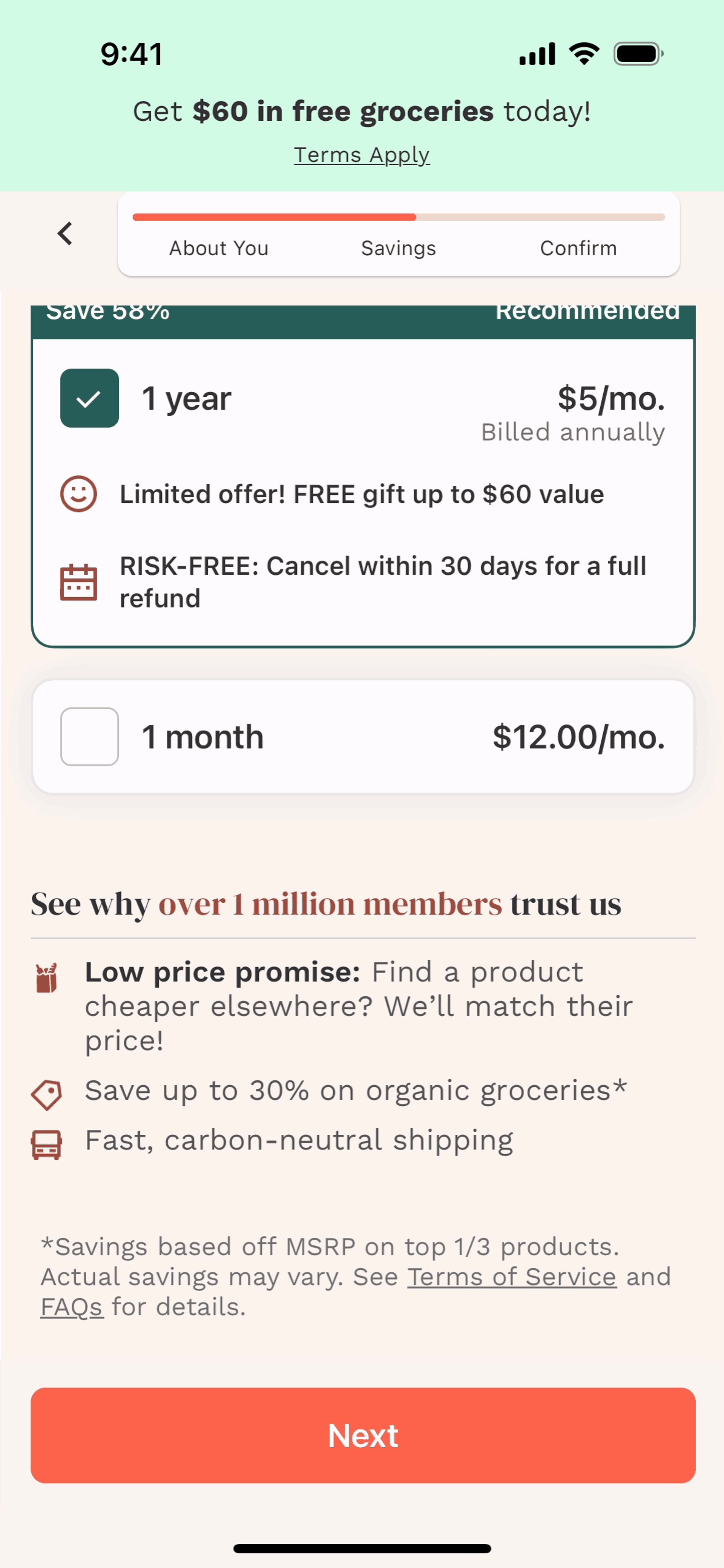 Thrive Market iOS Shopping interface screenshot 19