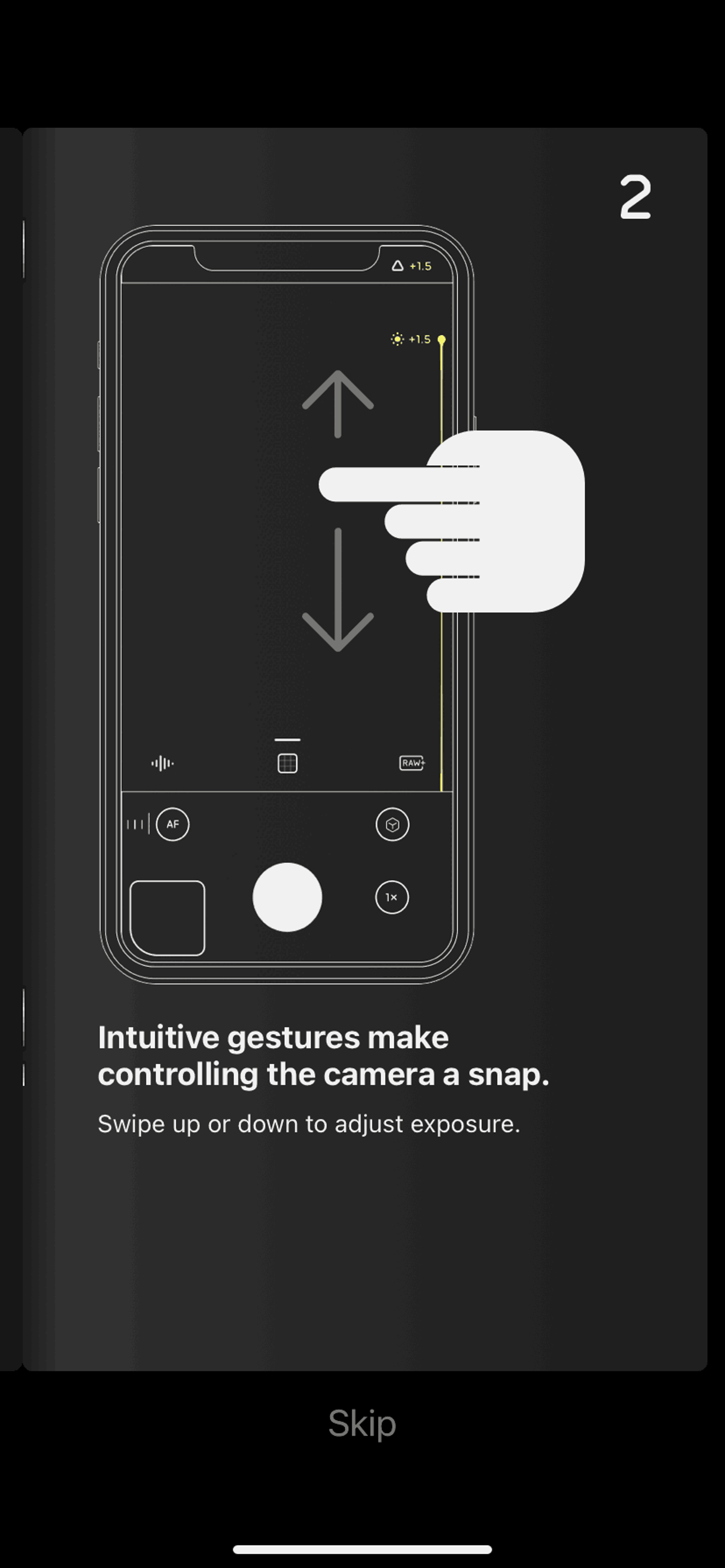 Halide iOS Photo & Video interface screenshot 2