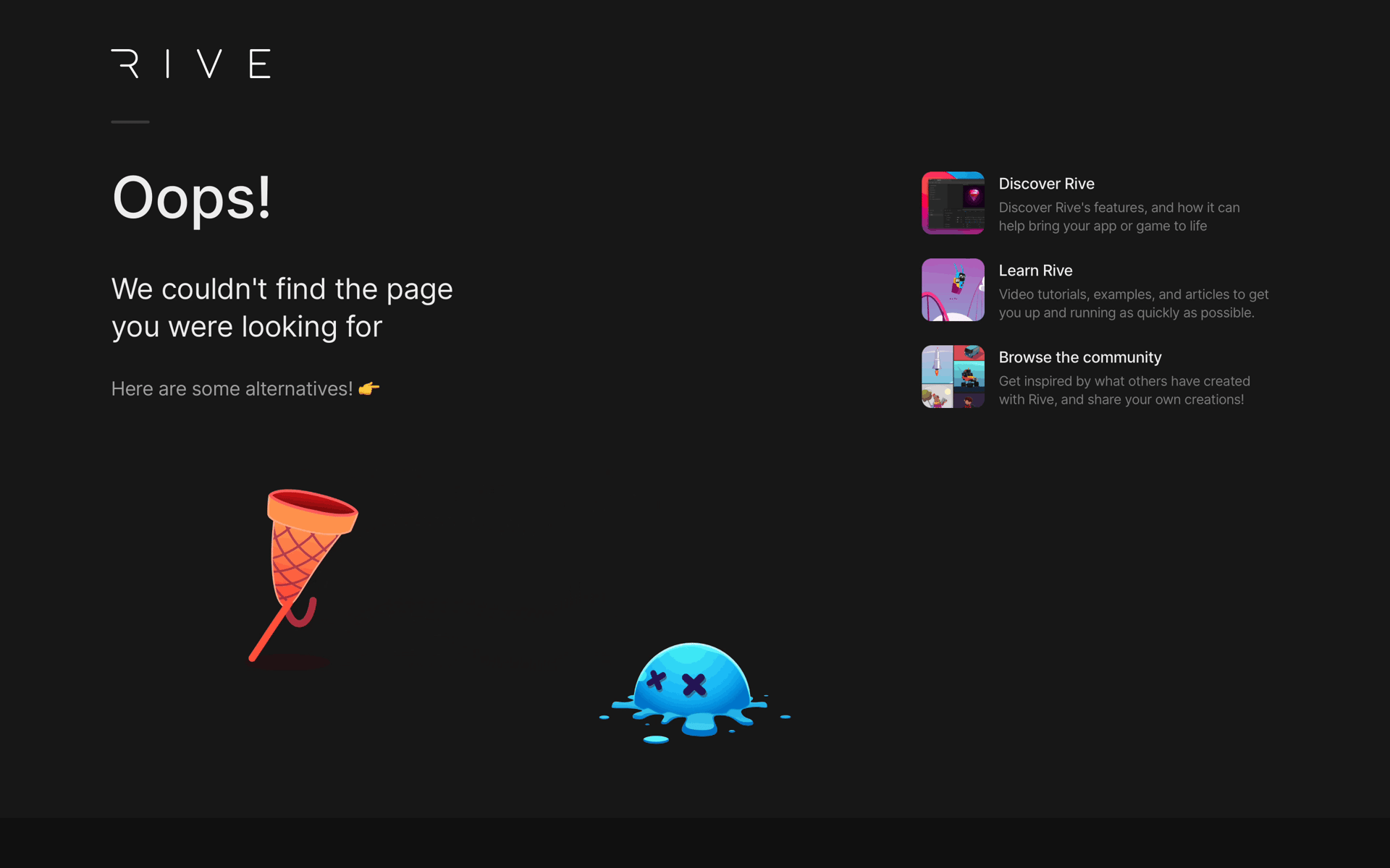 Rive Web Graphics & Design interface screenshot 3