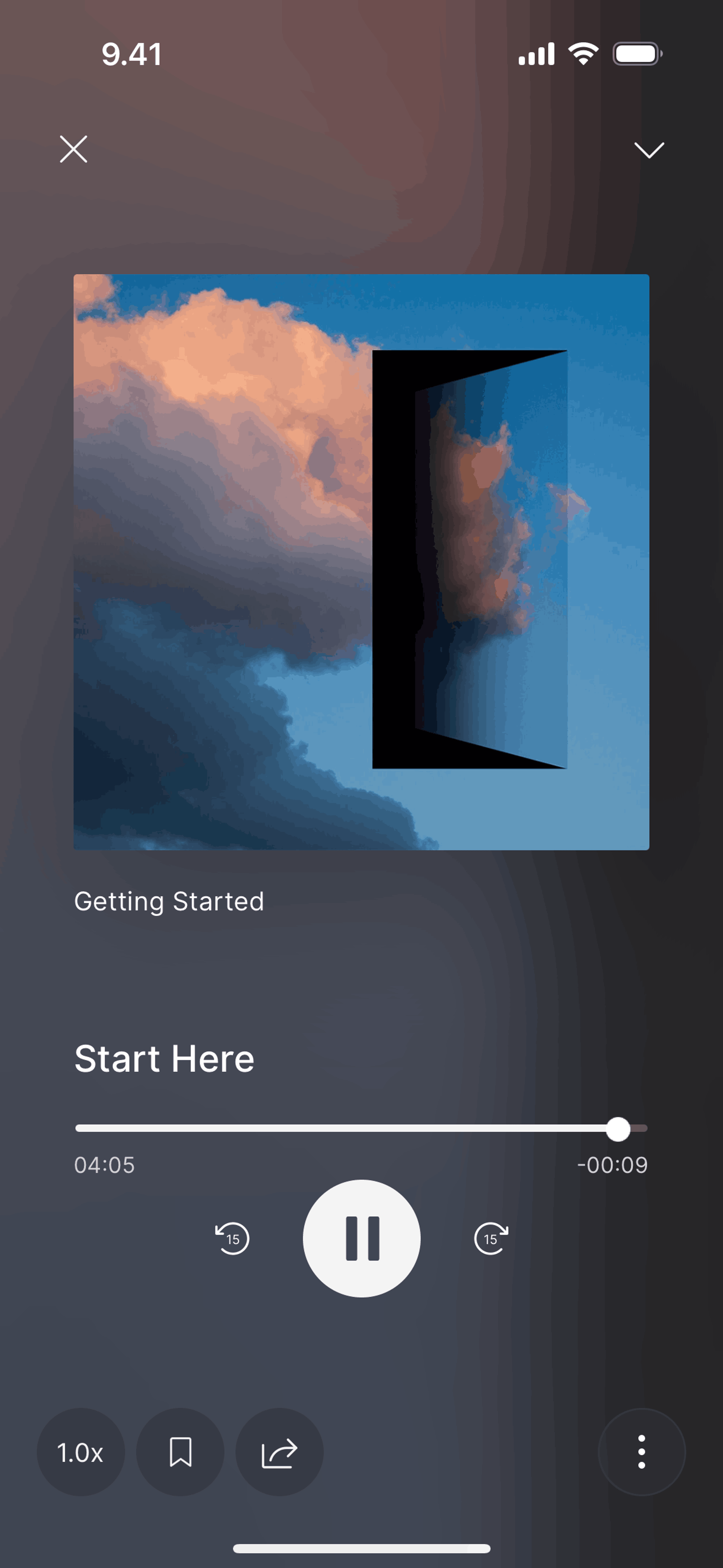 Waking Up iOS Health & Fitness interface screenshot 2