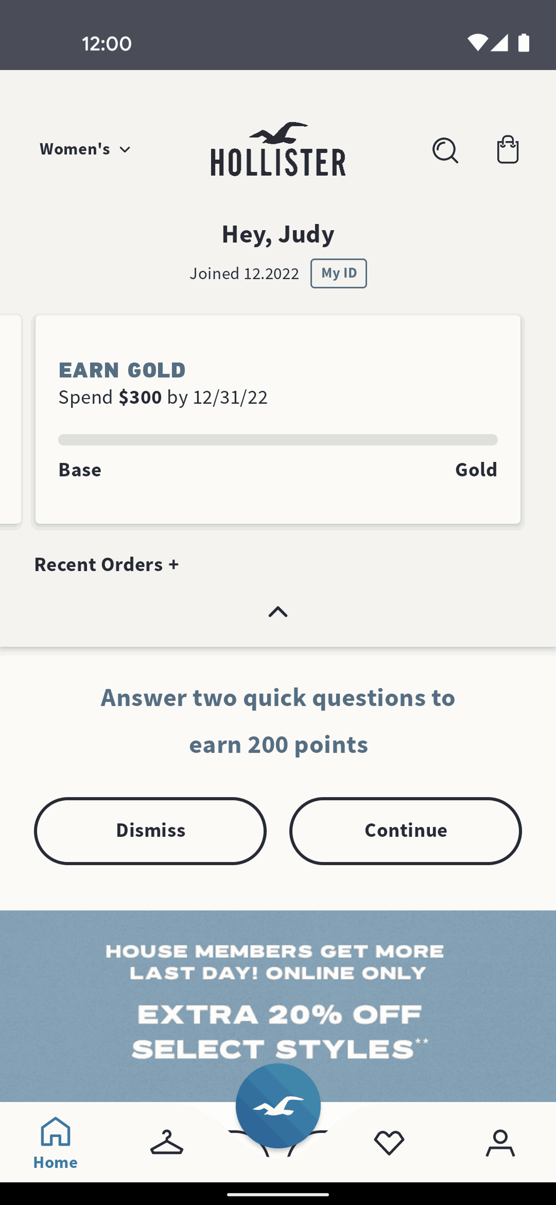 Hollister Co. Android Shopping interface screenshot 17