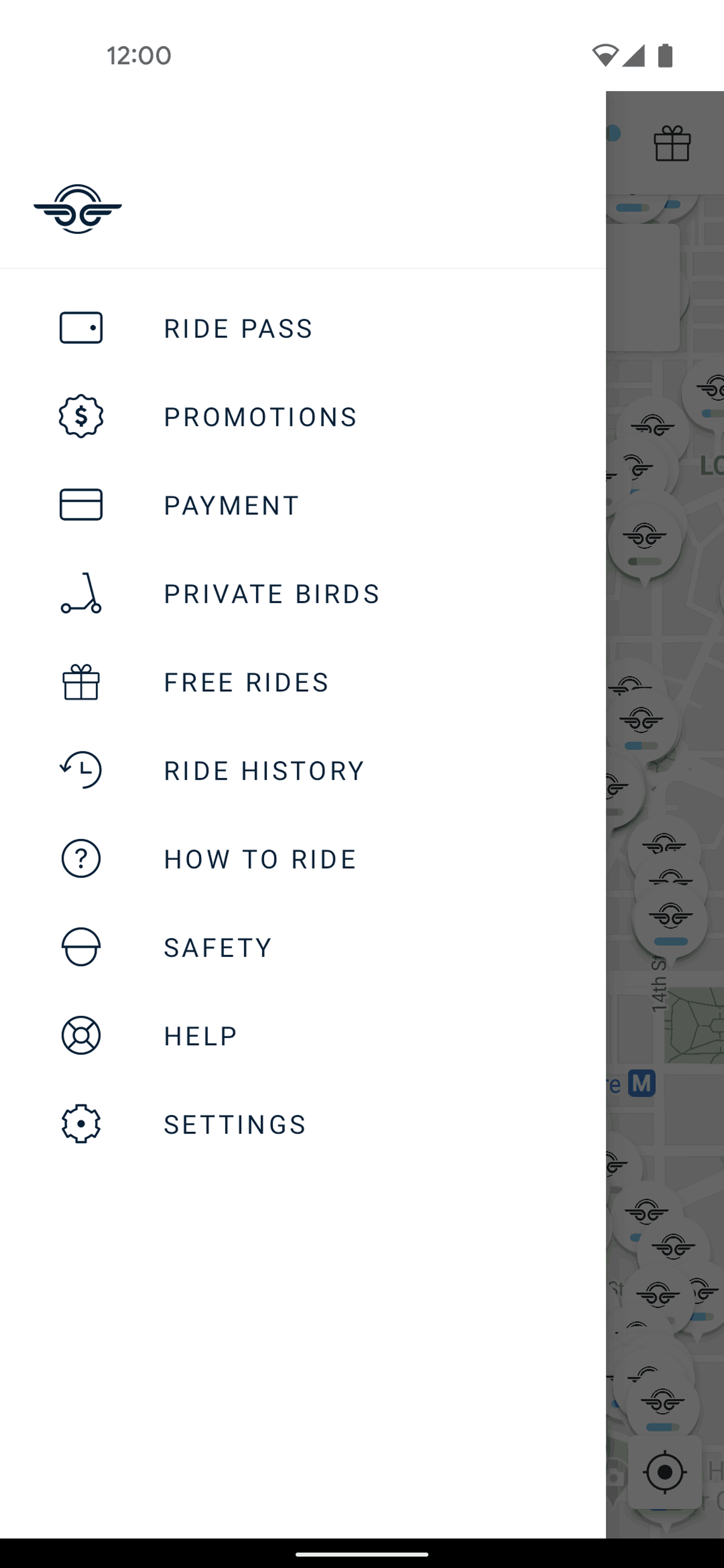 Bird Android Travel & Transportation interface screenshot 2