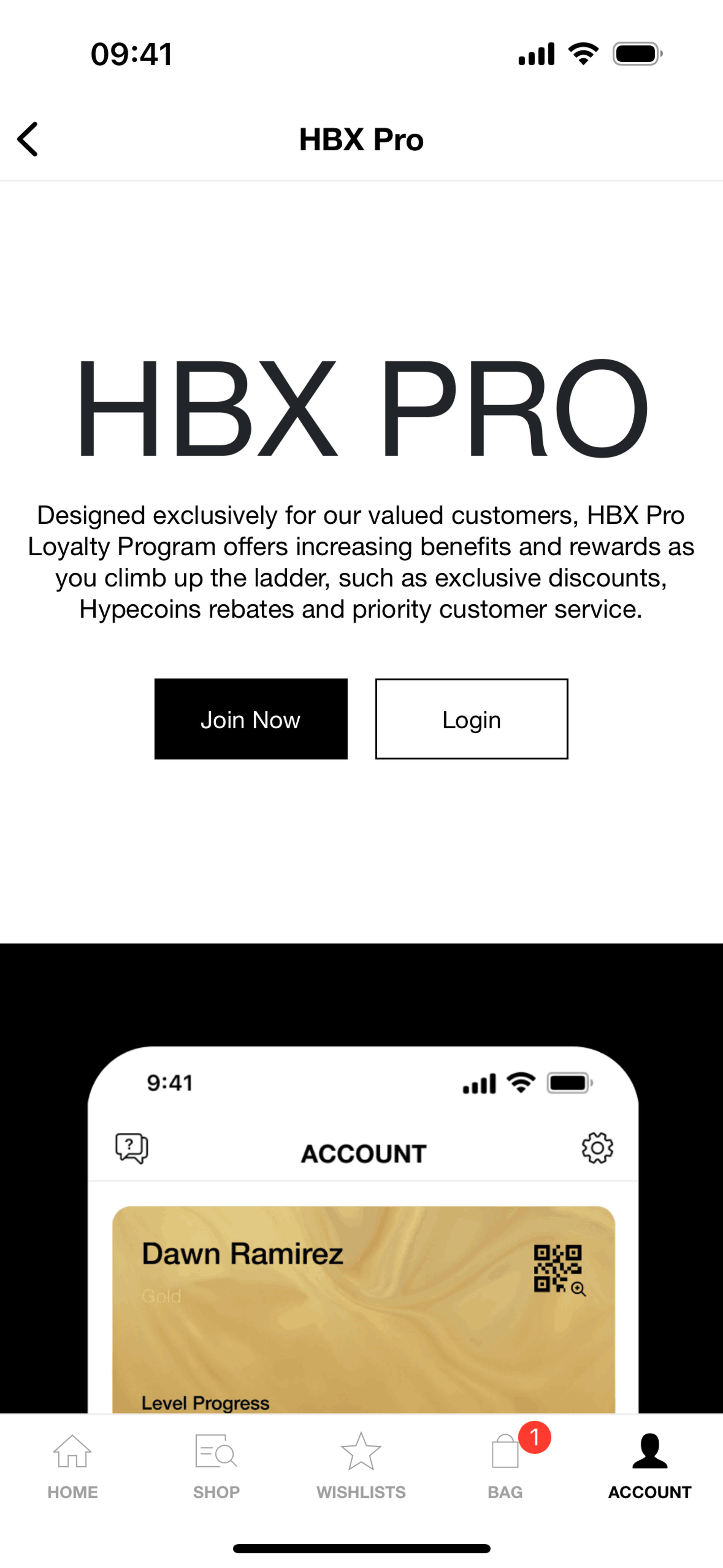 HBX iOS Shopping interface screenshot 16