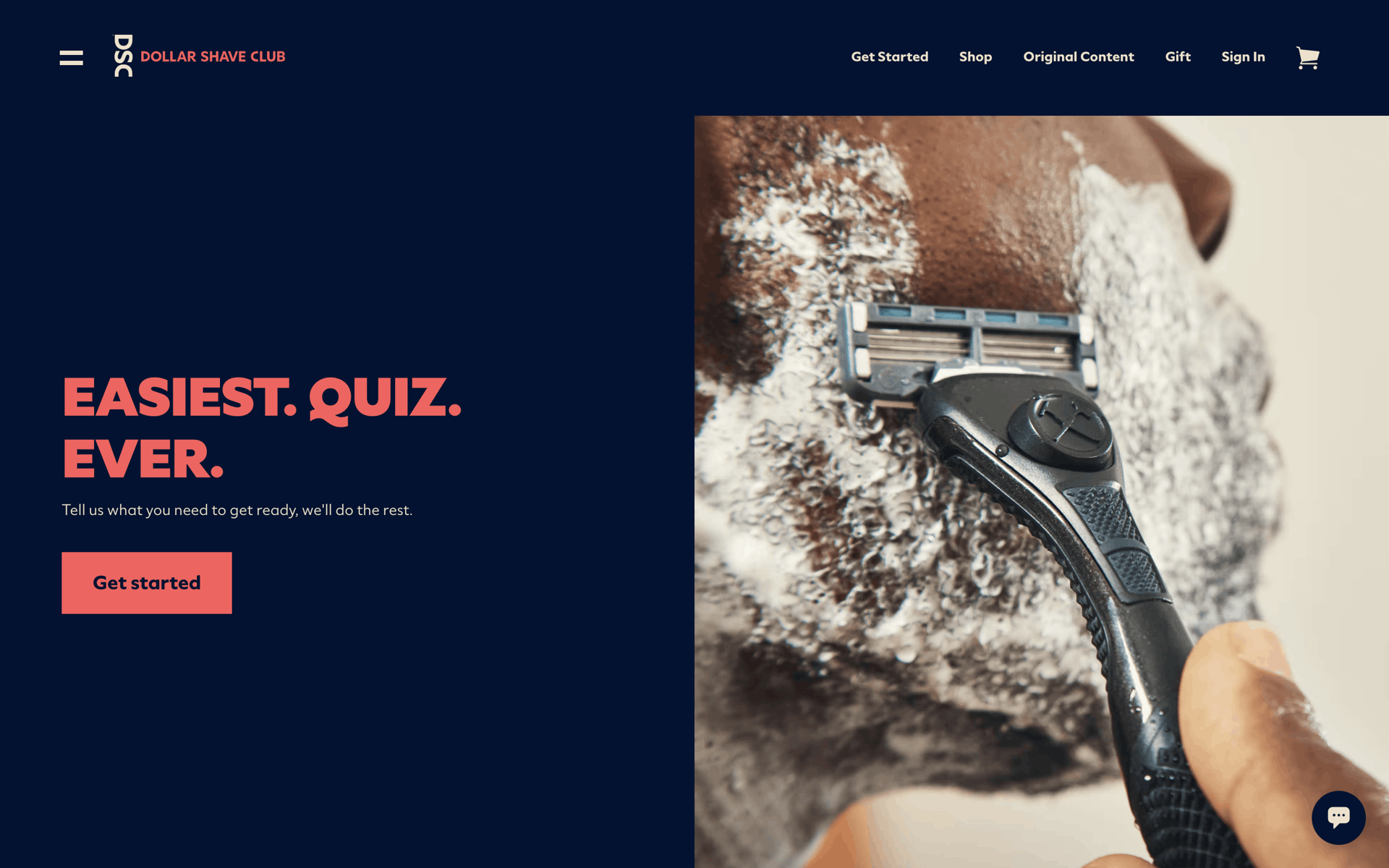 Dollar Shave Club Web Lifestyle interface screenshot 1