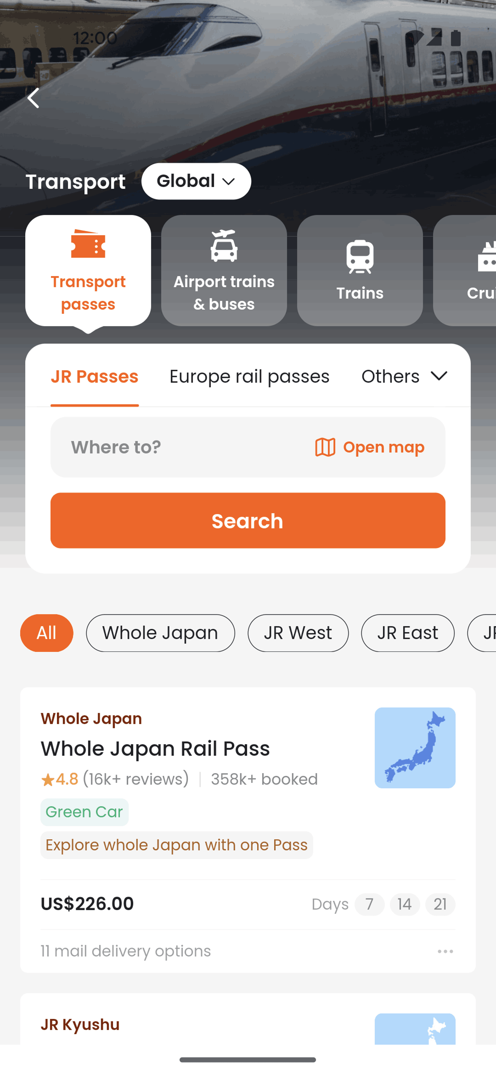 Klook Android Travel & Transportation interface screenshot 18